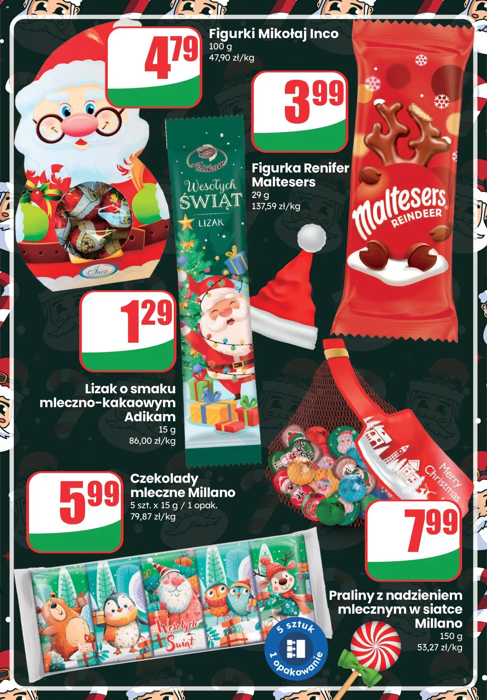 Dino Gazetka - Mikołajkowe słodycze od 01.12.2025 | Strona: 5