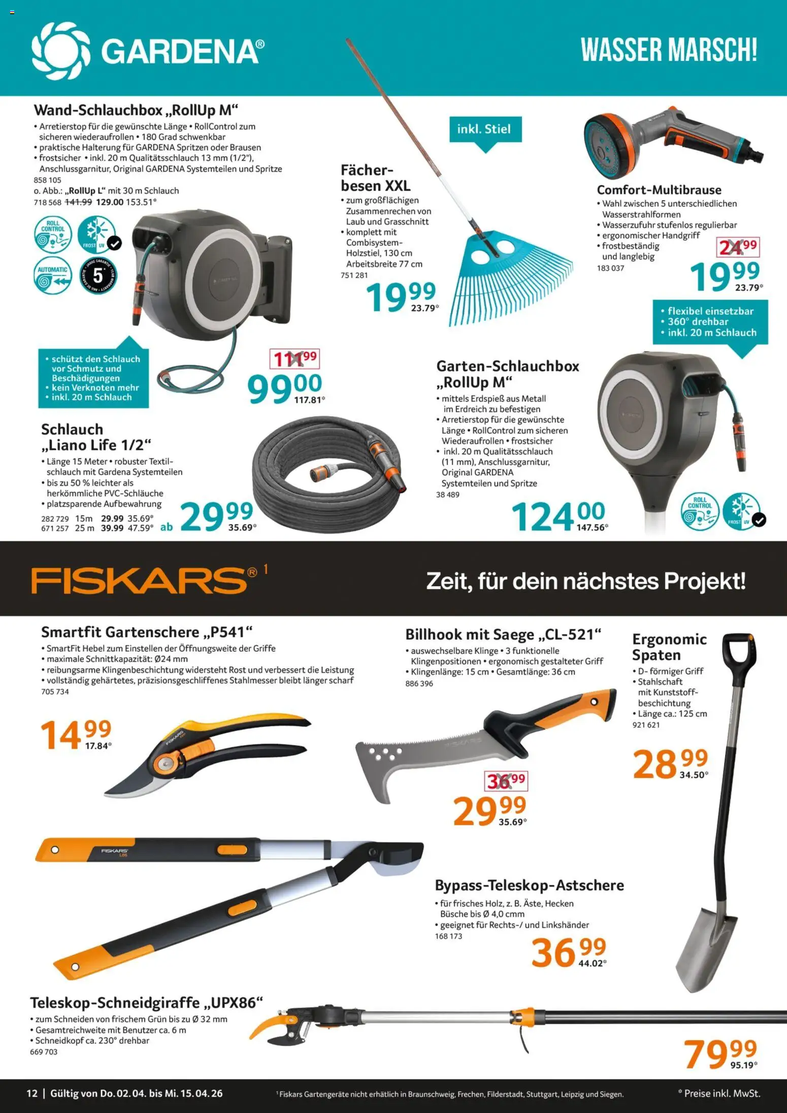 Selgros Garten & Freizeit – gültig ab 02.04.2026 | Seite: 12 | Produkte: Wasser