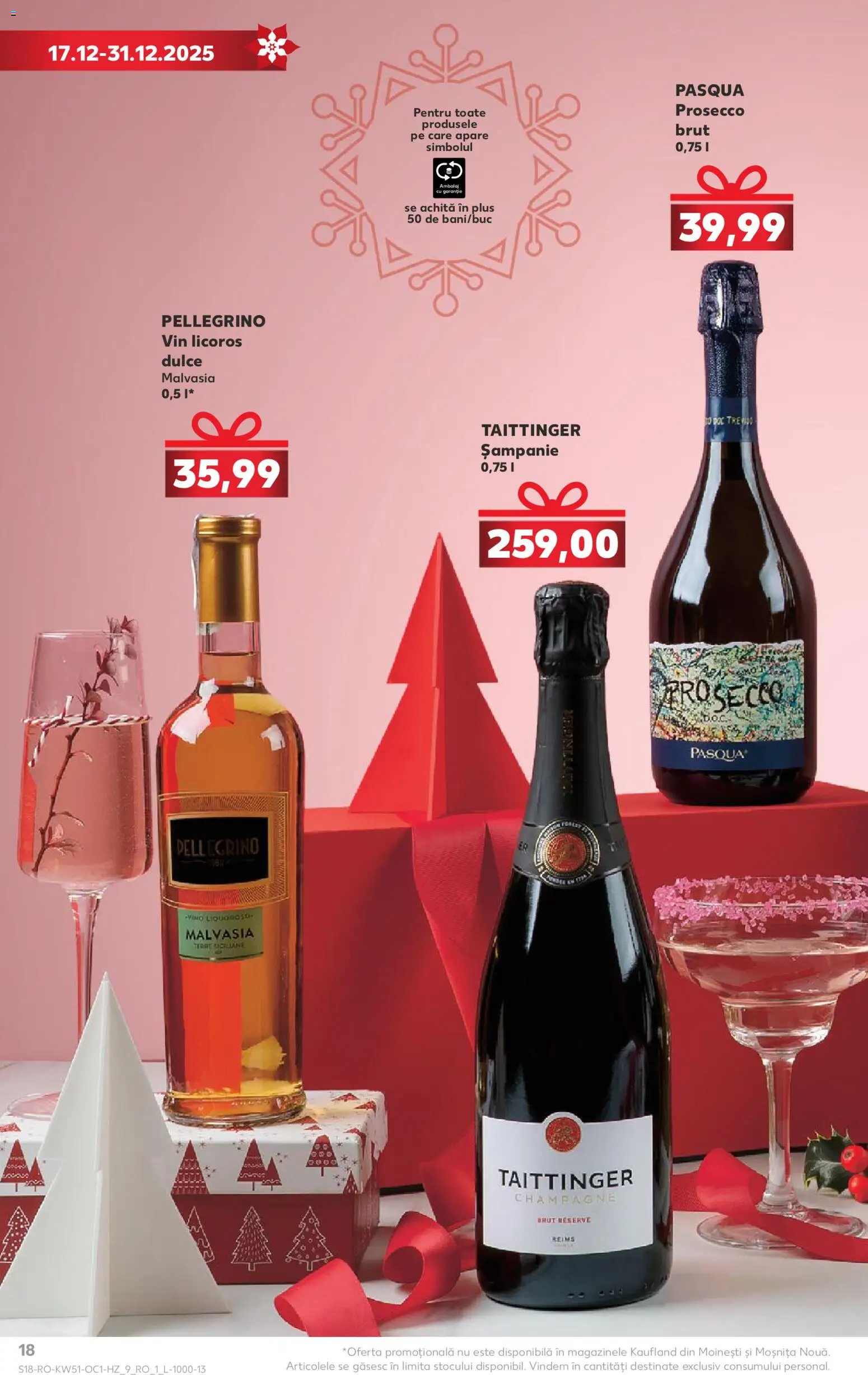 Noul catalog Kaufland – valabil de la 17.12.2025 | Pagină: 18 | Produse: Prosecco, Vin