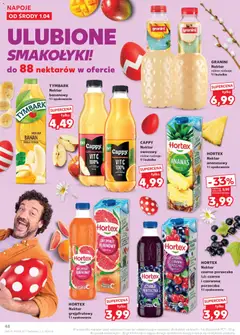 Pogląd oferty "Kaufland gazetka" - ważna od 01.04.2026 | Strona: 48 | Produkty: Napoje, Porzeczka, Banan, Grejpfrut
