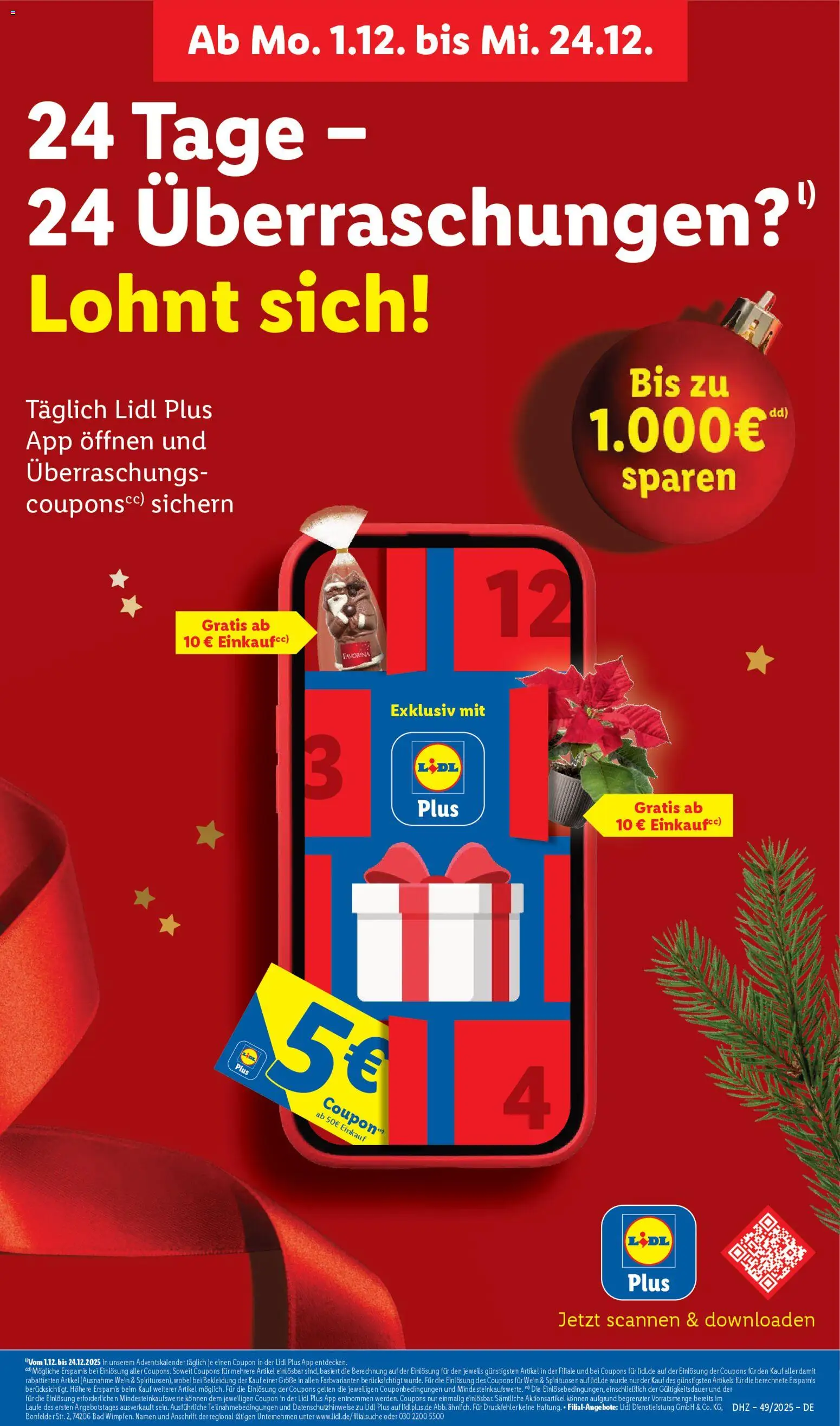 Lidl Prospekt Düsseldorf – gültig ab 01.12.2025 | Seite: 69 | Produkte: Bad, Bekleidung, Wein