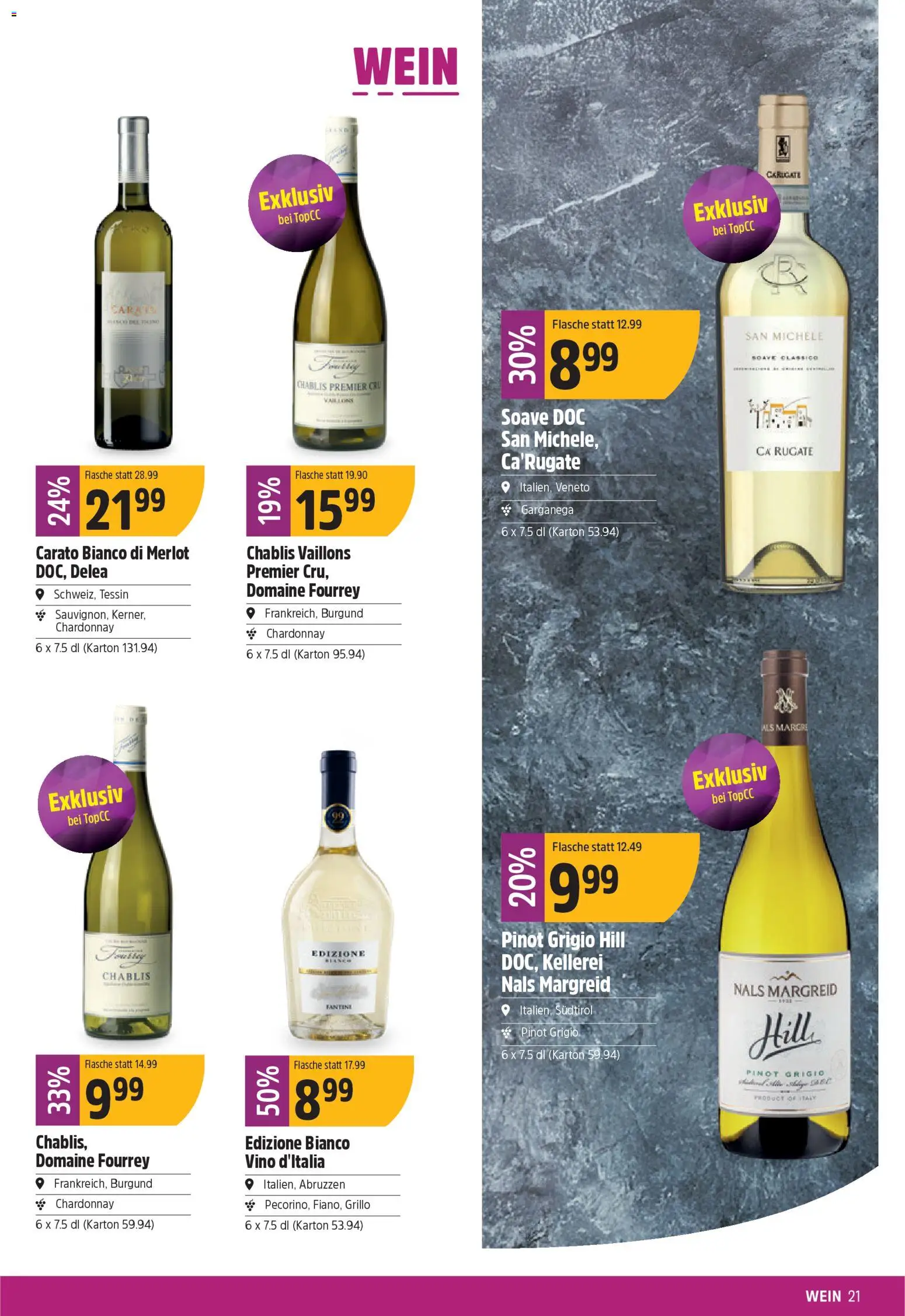 TopCC Aktionen – gültig ab 12.01.2026 | Seite: 21 | Produkte: Merlot, Wein