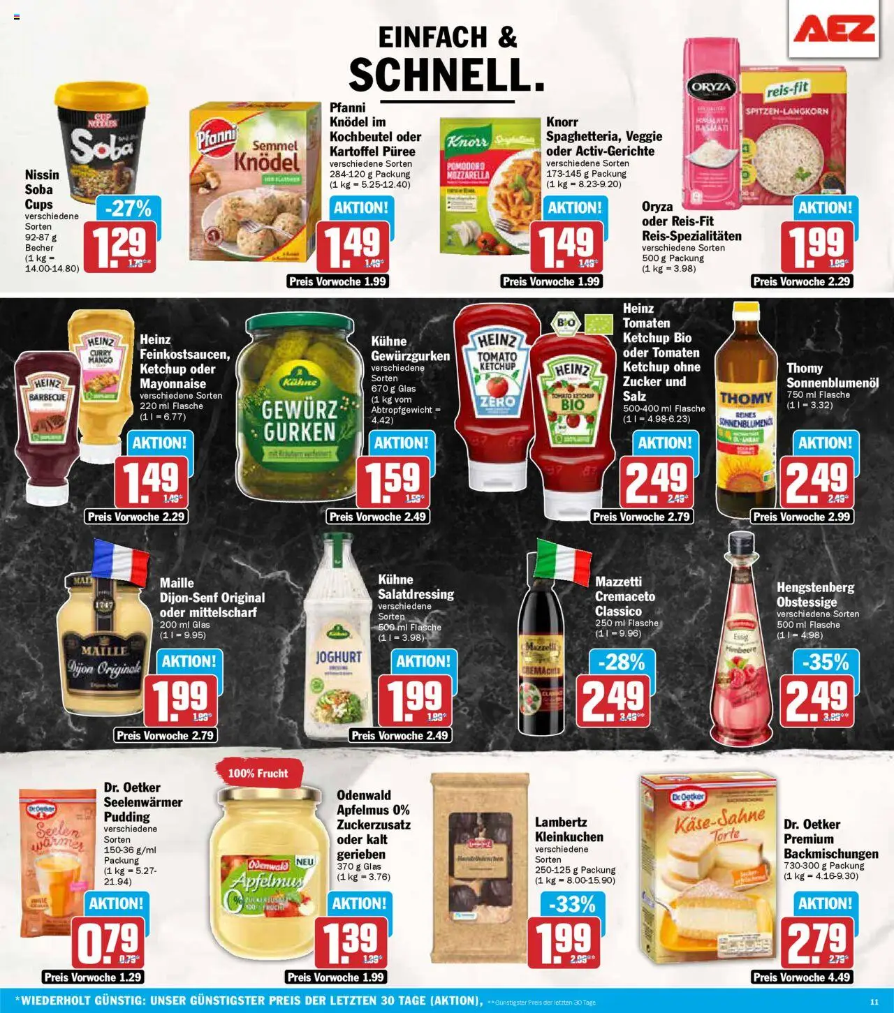 AEZ - Prospekt – gültig ab 08.09.2025 | Seite: 11 | Produkte: Mozzarella, Tomaten, Salz, Mango