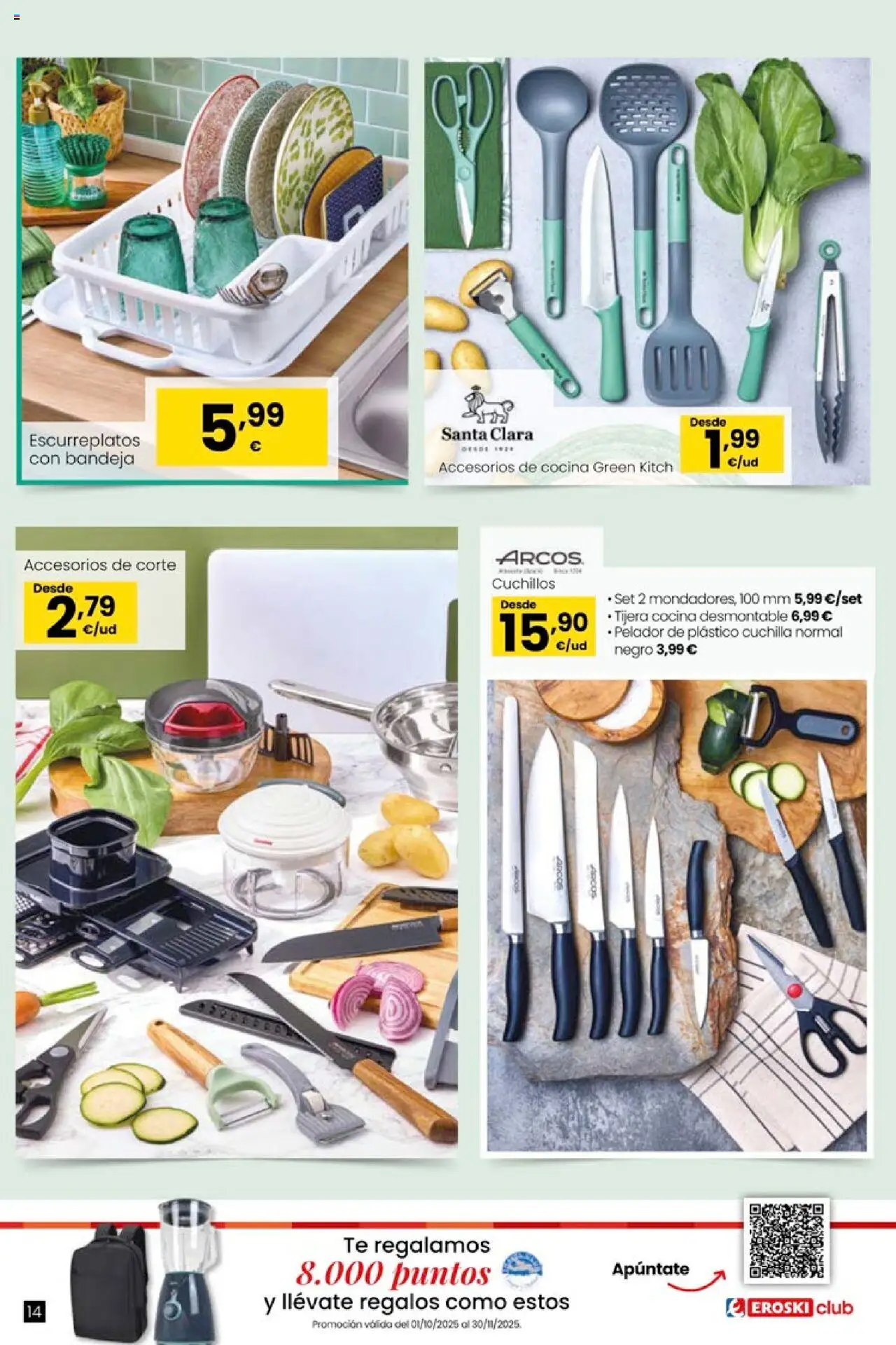 Eroski - Oh! Qué chef │ válido desde el 09.10.2025 | Página: 14 | Productos: Té, Cocina, Bandeja
