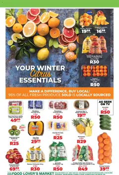 Food Lover's Market Inland Provinces - Weekly Specials │ valid from 24.07.2025 | Page: 3 | Products: TV, Bananas, Grapefruit, Nectarines