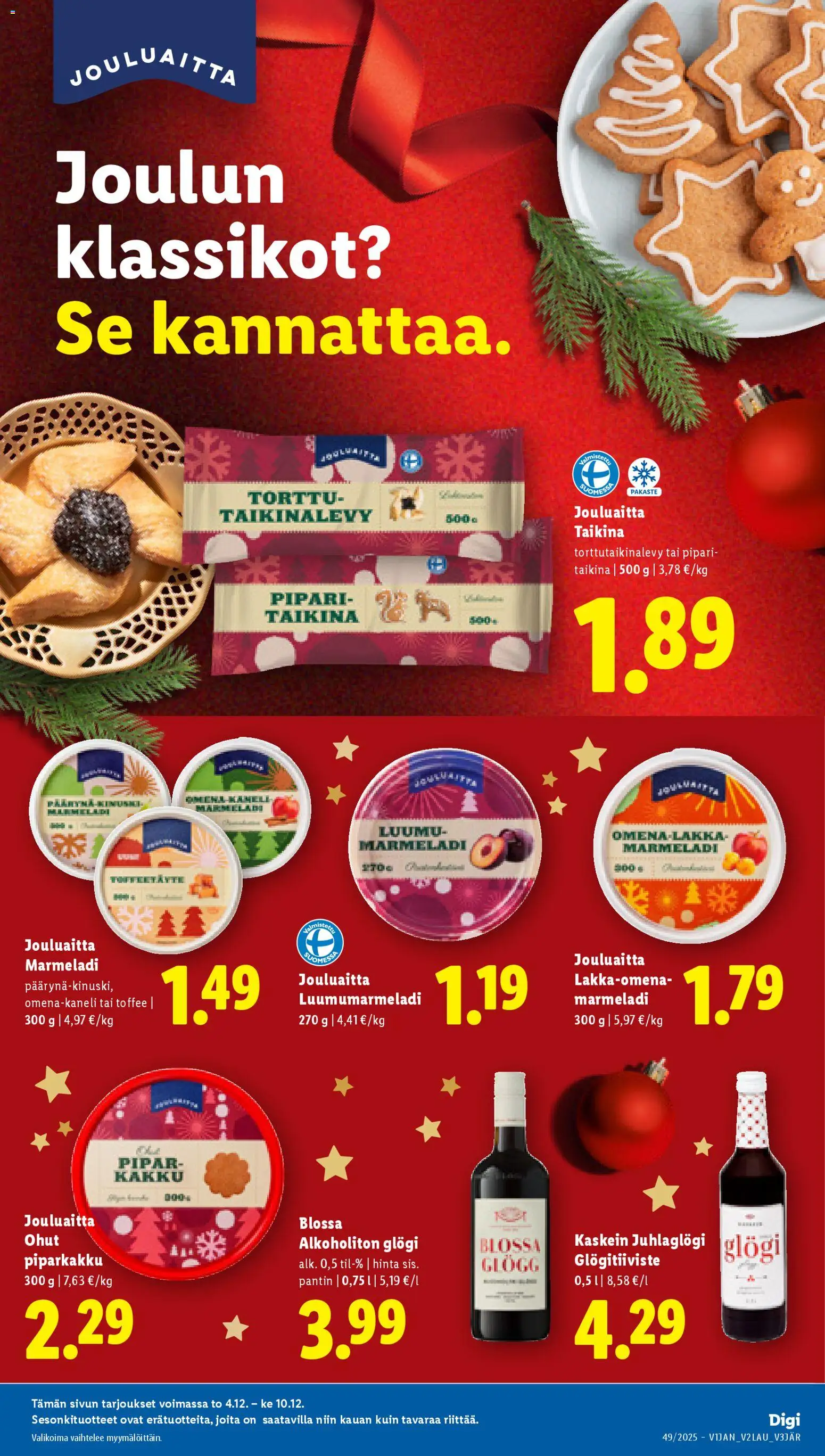 Lidl tarjoukset - Helsinki – voimassa 04.12.2025 alkaen | Sivu: 13