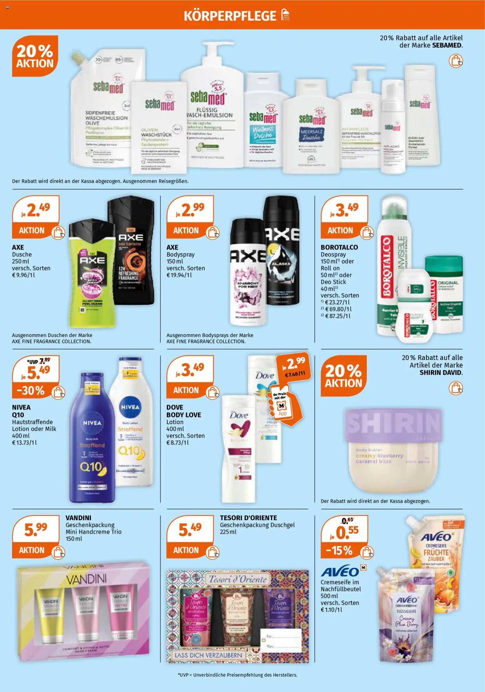 Müller Flugblatt gültig ab 23.03.2026 | Seite: 7 | Produkte: Dusche, Butter, Handcreme, Duschgel