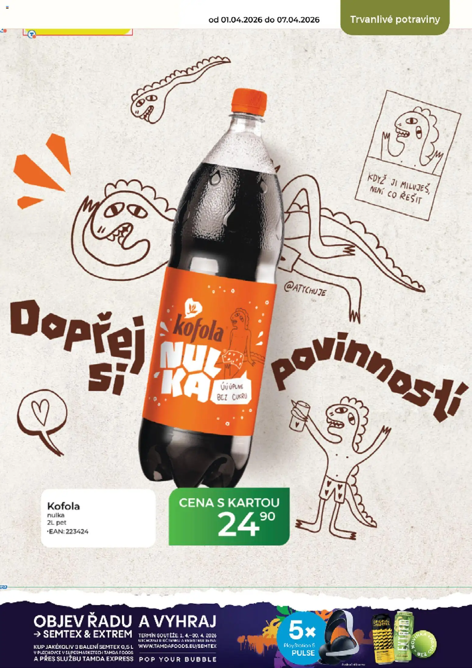 Tamda Foods leták od 01.04.2026 | Strana: 43 | Produkty: Semtex, Kofola, Potraviny