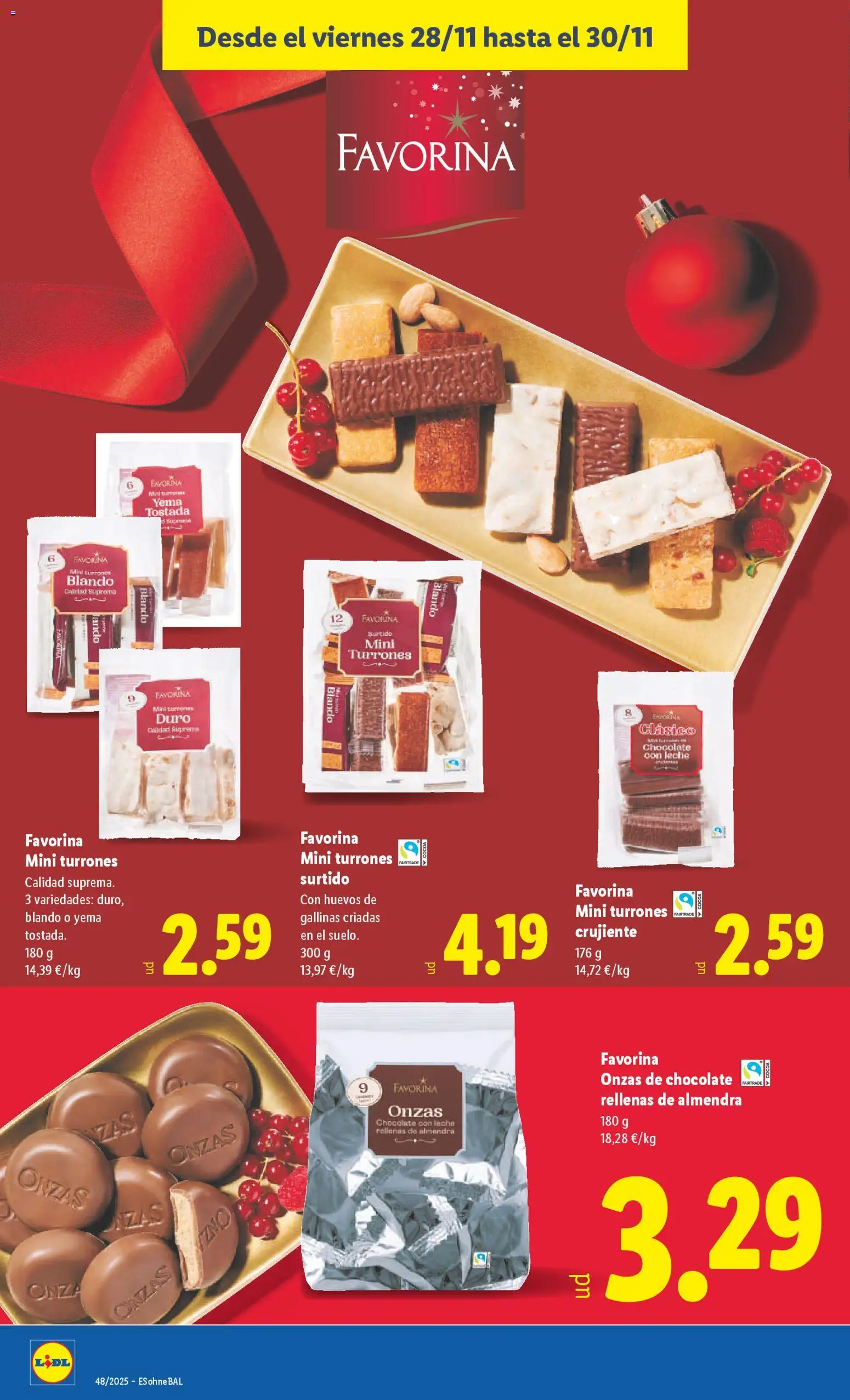 Lidl folleto │ válido desde el 24.11.2025 | Página: 32 | Productos: Leche, Huevos, Chocolate, Chocolate con leche