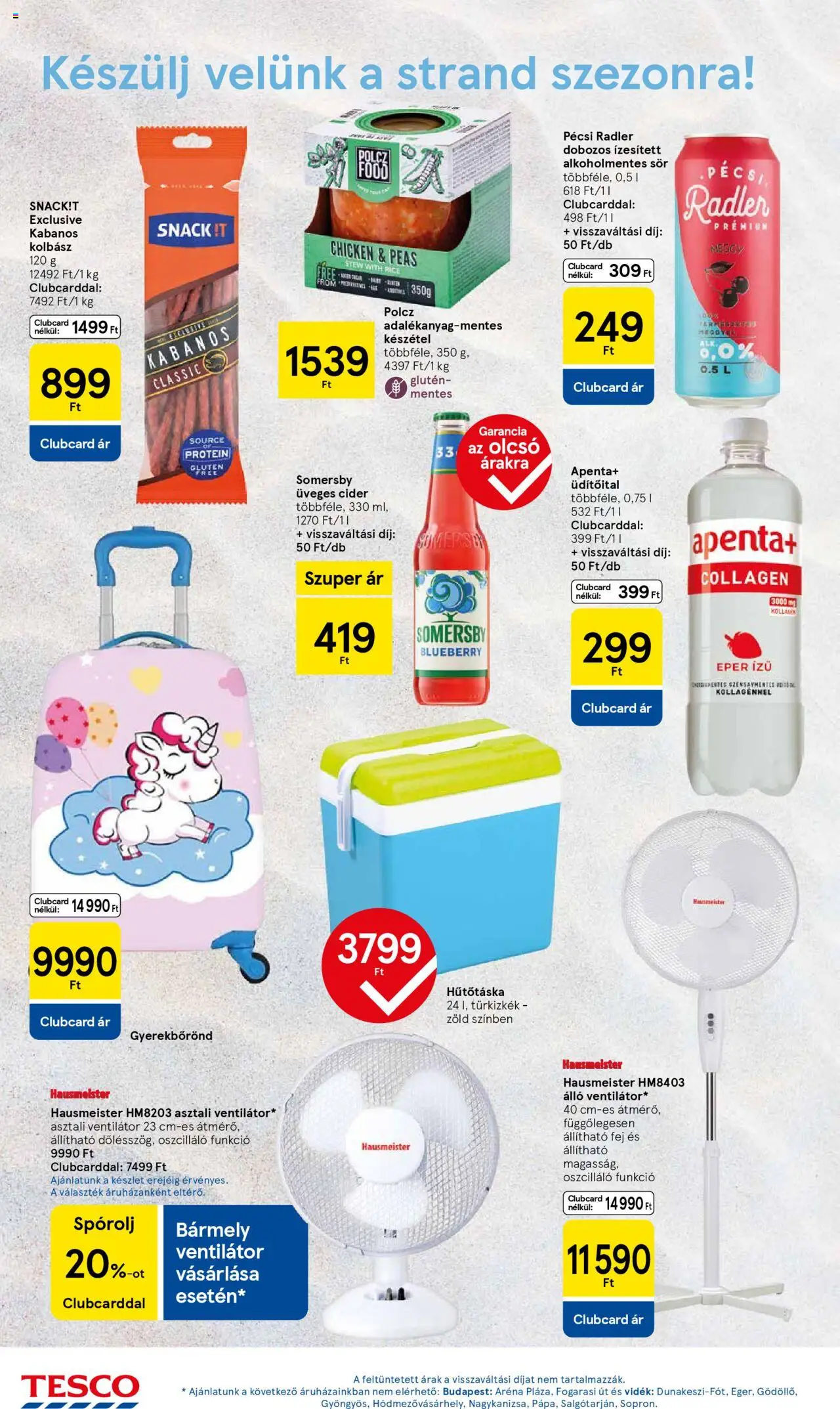Tesco akciós ujság - amely érvényes a következő dátumtól: 29.05.2025 | Oldal: 26 | Termékek: Kolbász, Hűtőtáska, Eper, Gluténmentes