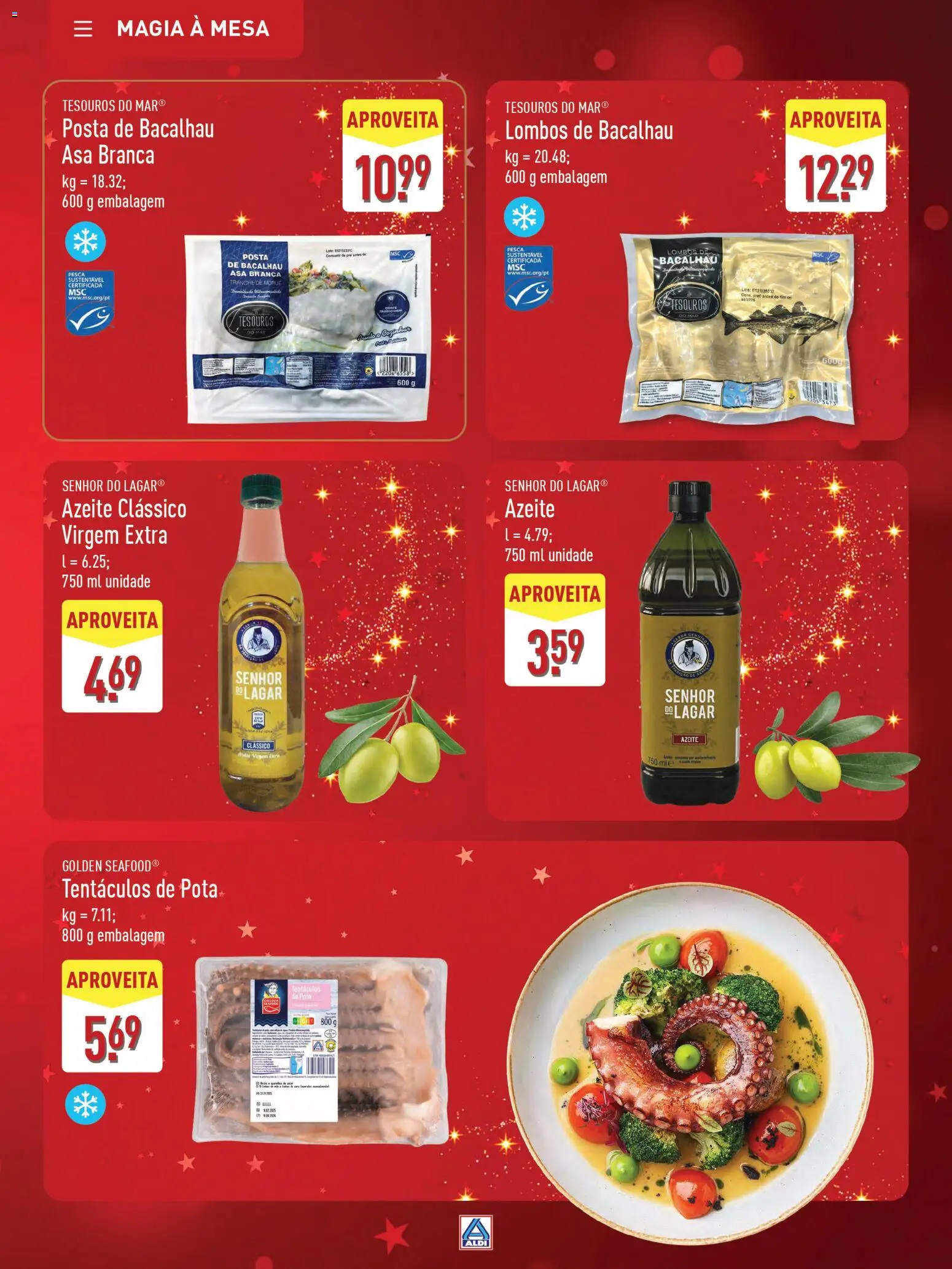 Aldi folheto │ válido de 22.11.2025 | Página: 15 | Produtos: Azeite, Bacalhau, Mesa
