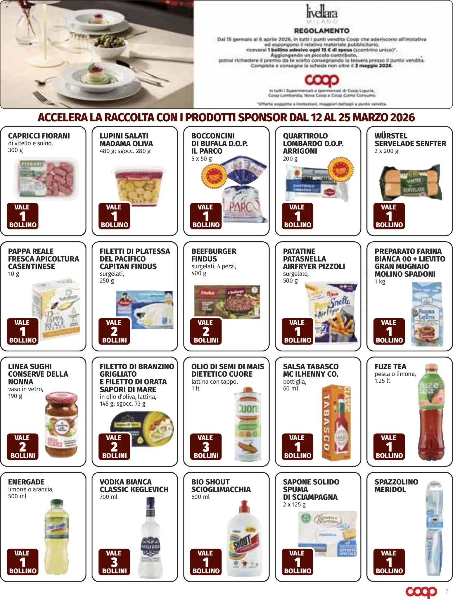 Volantino COOP del 12.03.2026 | Pagina: 7 | Prodotti: Salsa, Limone, Vitello, Vaso