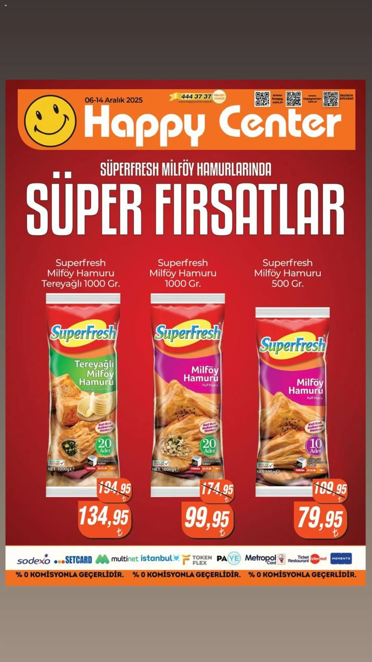 Happy Süper fırsatlar - 06.12.2025 tarihinden itibaren geçerlidir | Sayfa: 1