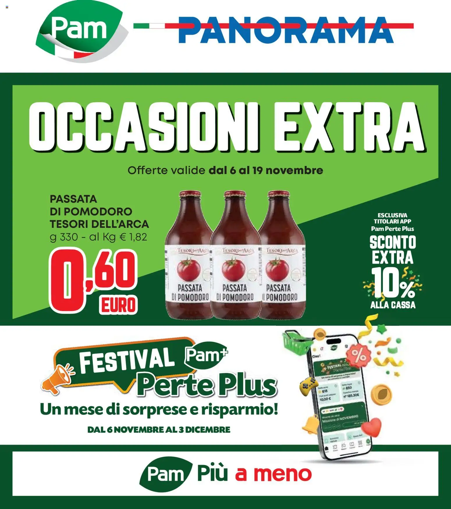Volantino Panorama del 06.11.2025 | Pagina: 1 | Prodotti: Pomodoro, Passata di pomodoro