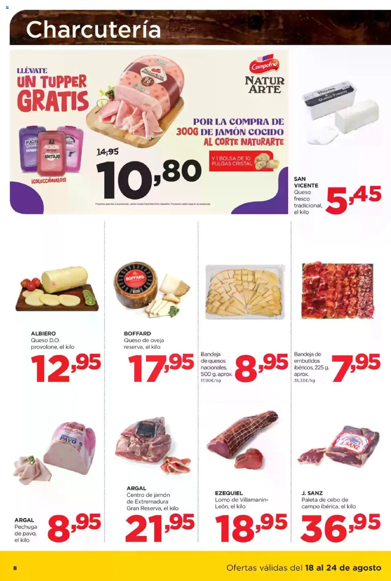 Alimerka folleto Castilla y León │ válido desde el 18.08.2025 | Página: 8 | Productos: Queso, Νυχτικό, Bolsa, Bandeja