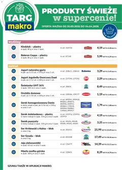 Pogląd oferty "Makro gazetka - Oferta świeża w super cenach" - ważna od 30.03.2026 | Strona: 7 | Produkty: Jogurt naturalny, Kindziuk, Masło, Ser gouda