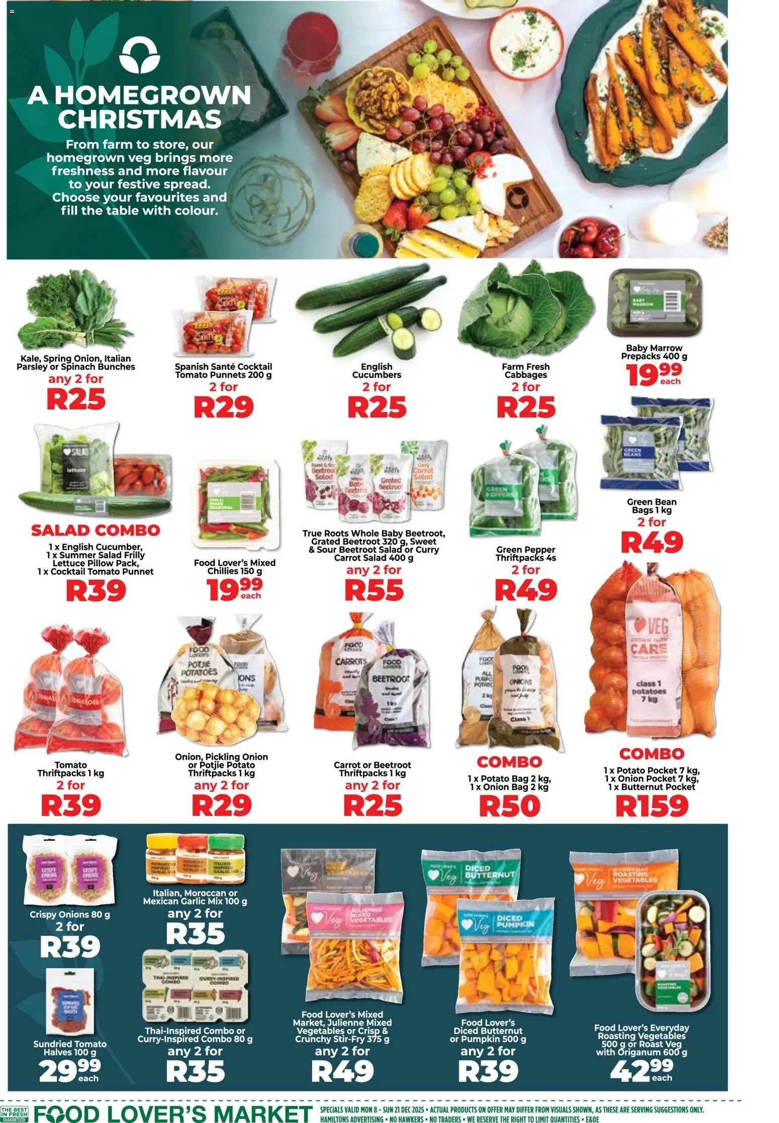 New Food Lover's Market catalogue – valid from 08.12.2025 | Page: 2 | Products: Pillow, Cucumbers, Salad, Lettuce