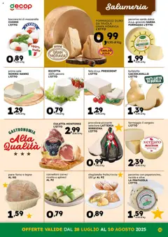 Volantino GECOP del 28.07.2025 | Pagina: 11 | Prodotti: Provolone, Rucola, Spinaci, Feta