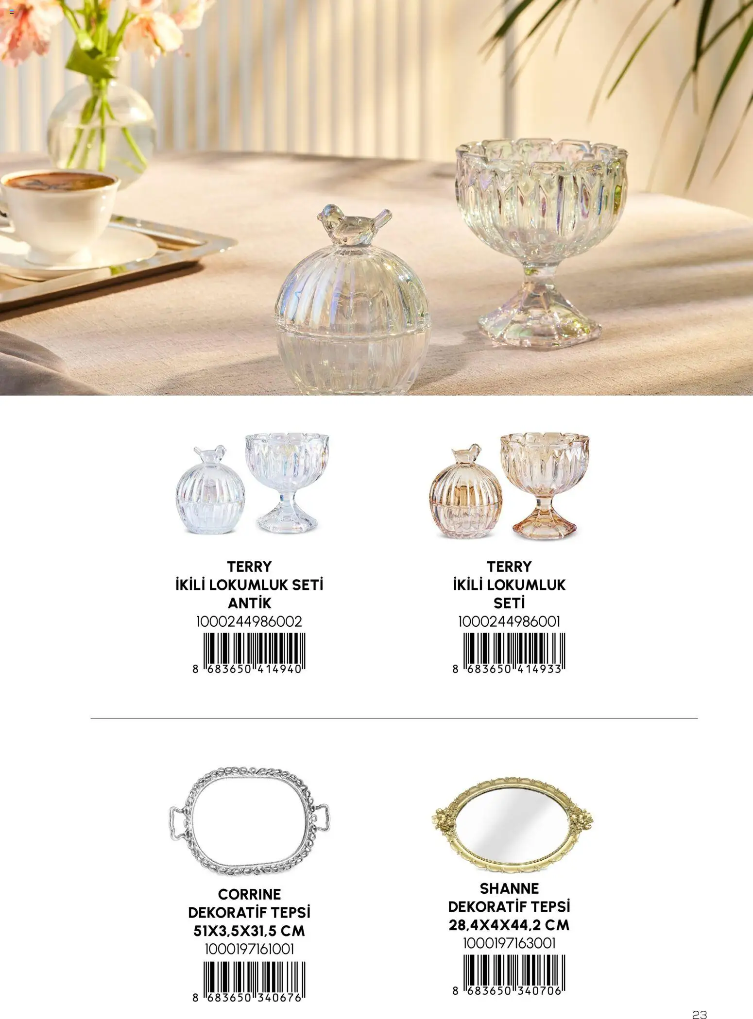 Karaca Home Katalog Dekoratif - İlkbahar / Yaz 2026 - 01.03.2026 tarihinden itibaren geçerlidir | Sayfa: 23 | Ürünler: Tepsi