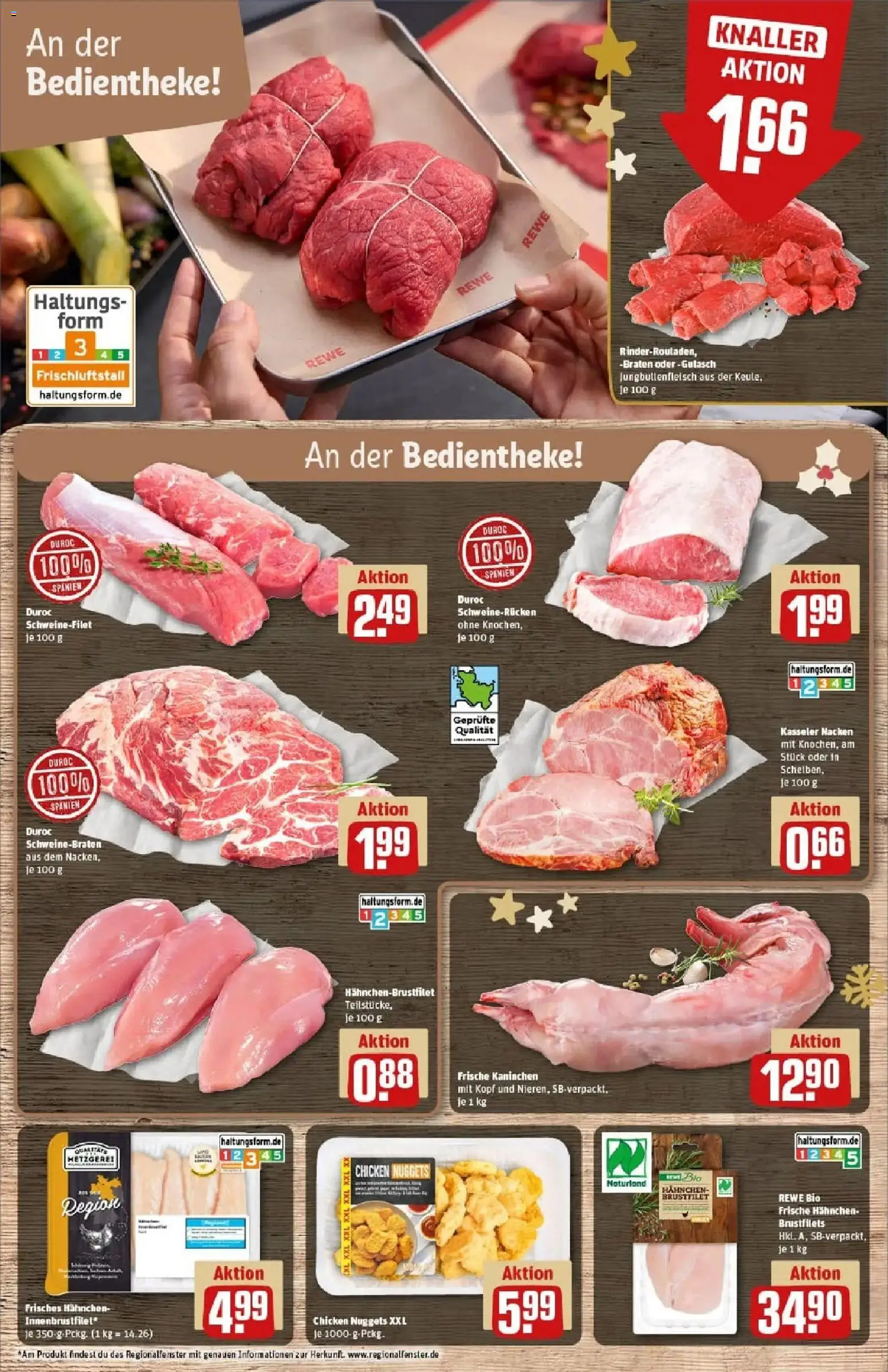 Rewe prospekt Hamburg 50 (Altona)	 – gültig ab 23.11.2025 | Seite: 10 | Produkte: Hahnchen, Kaninchen, Schweinefilet, Gulasch