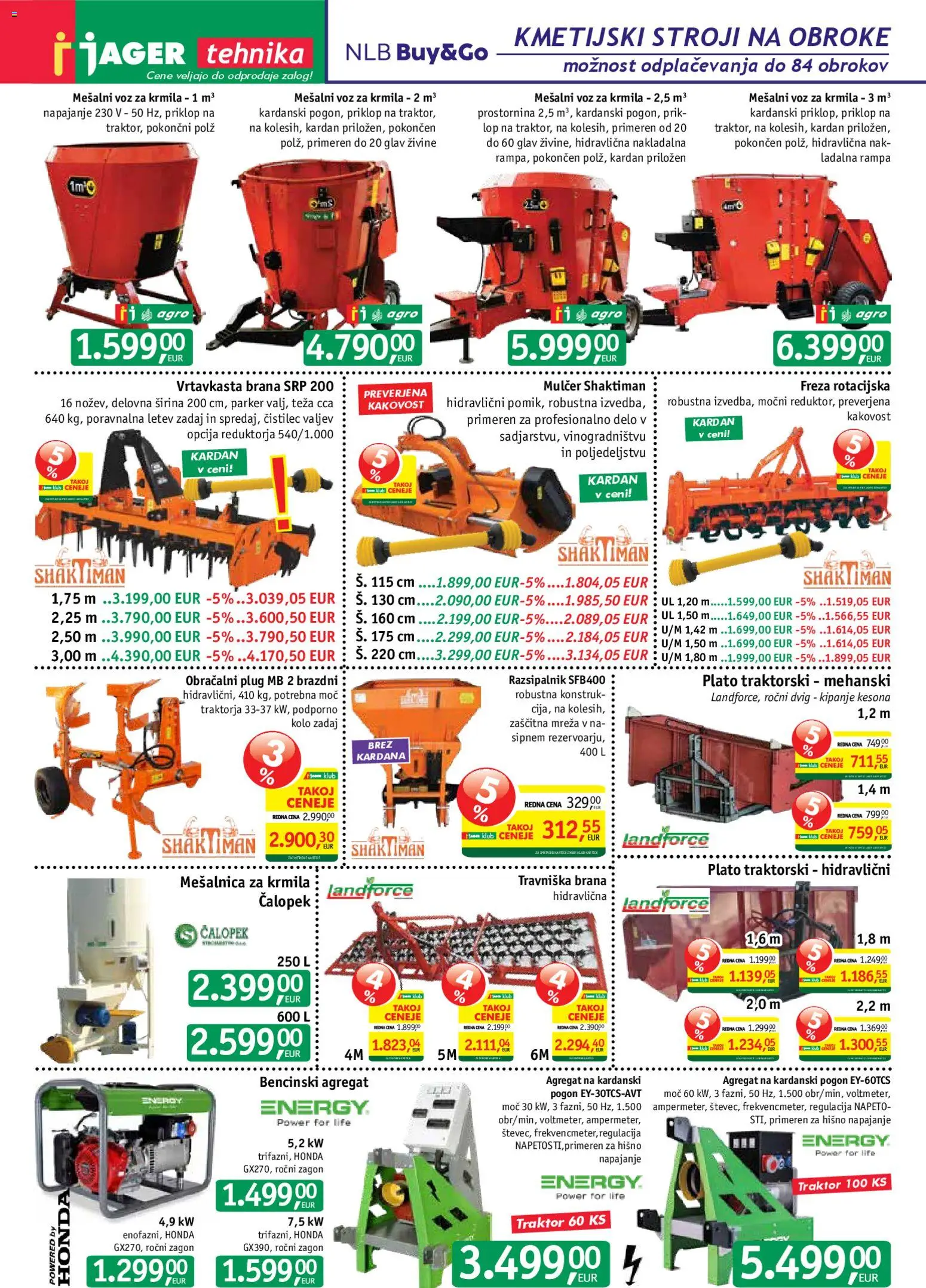 Novi Jager katalog ponudbe – veljaven od 26.11.2025 | Stran: 3 | Izdelki: Teza, Letev