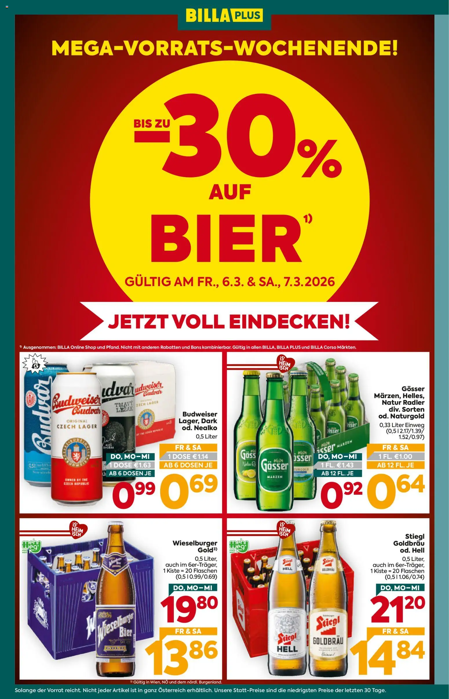 Billa Plus Flugblatt gültig ab 05.03.2026 | Seite: 2 | Produkte: Bier