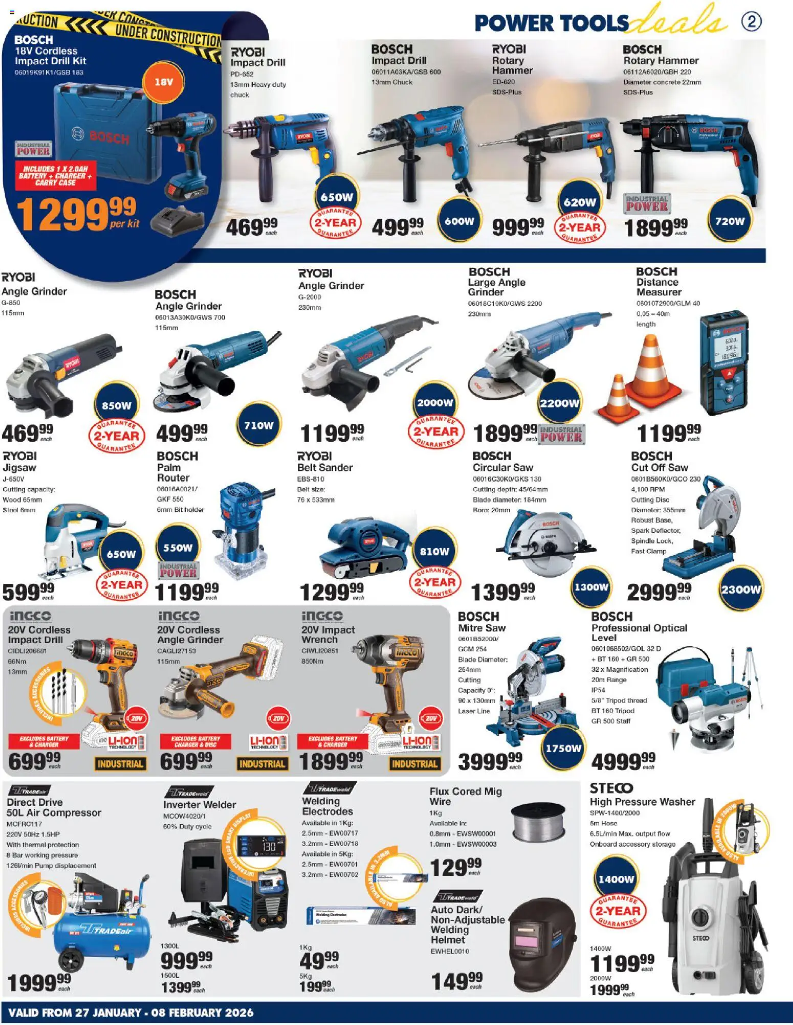 New MICA catalogue – valid from 27.01.2026 | Page: 2 | Products: Belt, Wrench, Battery, Compressor
