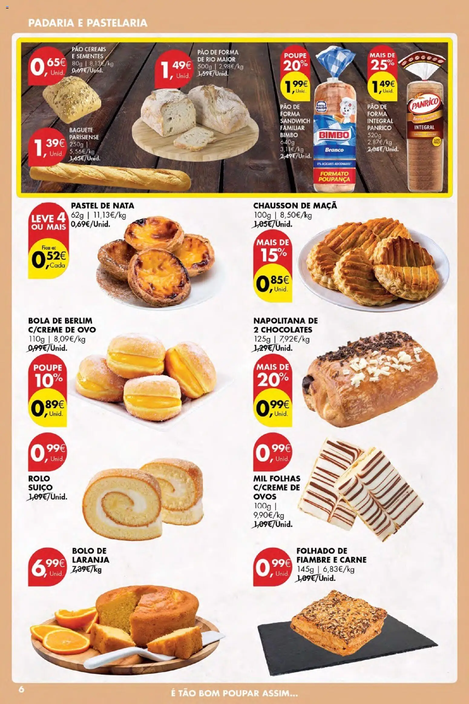 Pingo Doce Poupe Esta Semana Açores │ válido de 16.04.2026 | Página: 6 | Produtos: Pão de forma, Padaria, Chocolate, Cereais