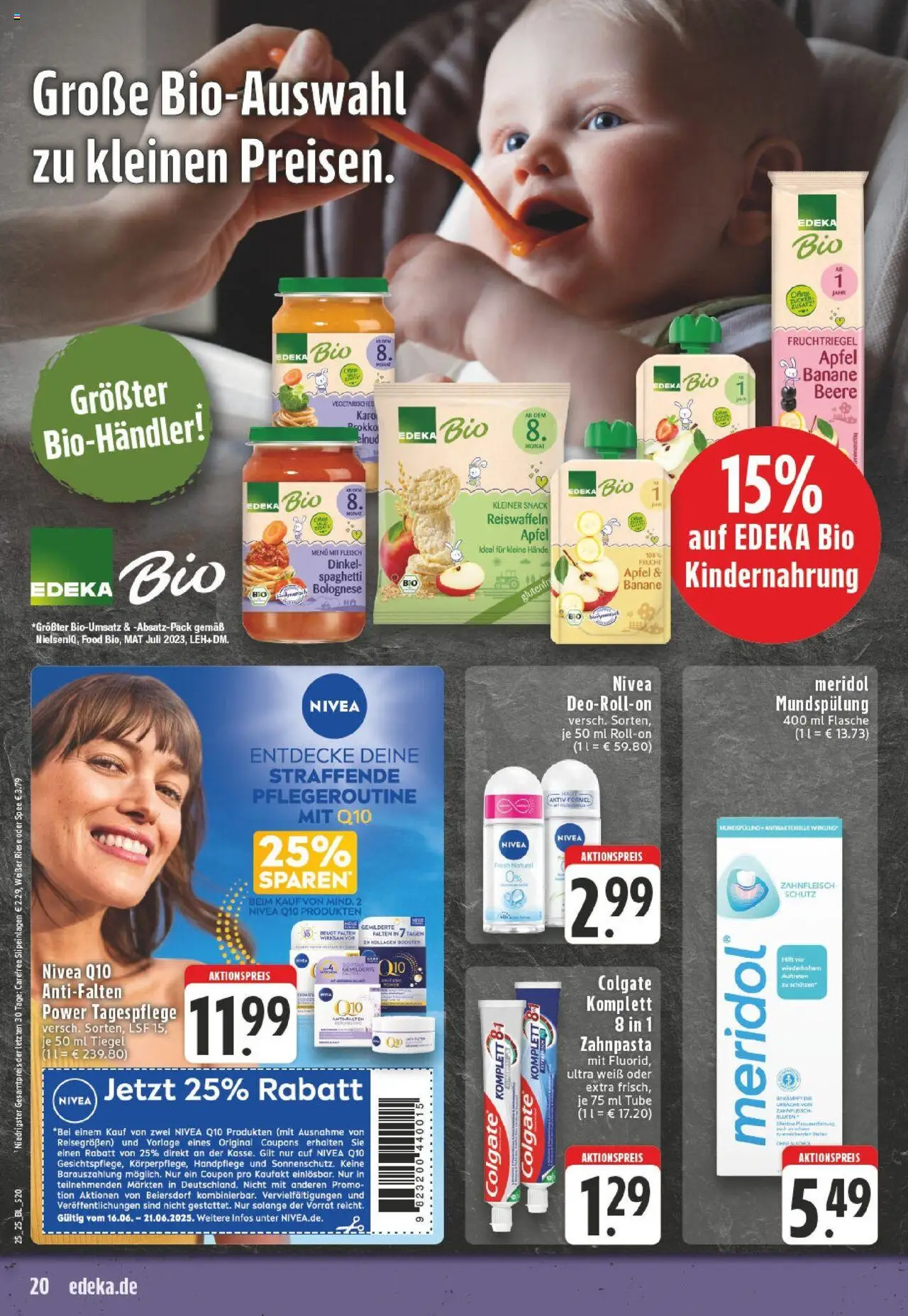 Edeka prospekt Ostbevern	 - gültig ab dem 15.06.2025 | Seite: 20 | Produkte: Äpfel, Zahnpasta, Spee, Fleisch