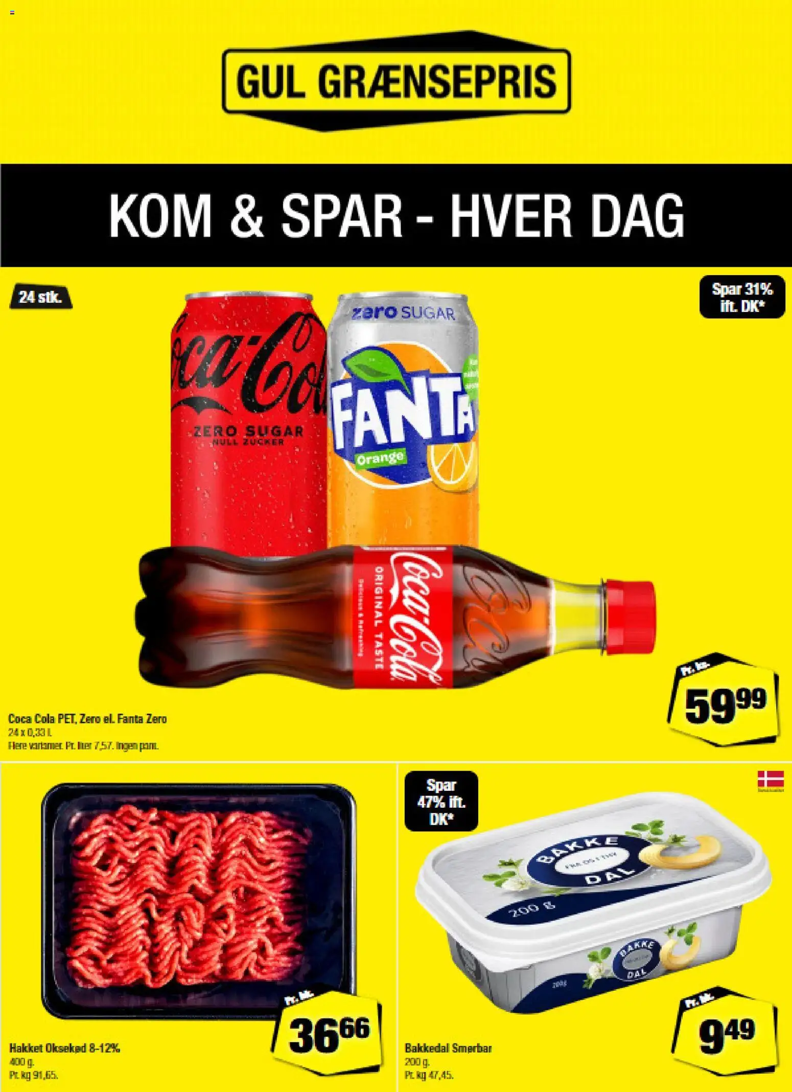 Calle tilbudsavis – gyldig fra 18.02.2026 | Side: 1 | Produkter: Coca Cola, Oksekød, Fanta, Cola