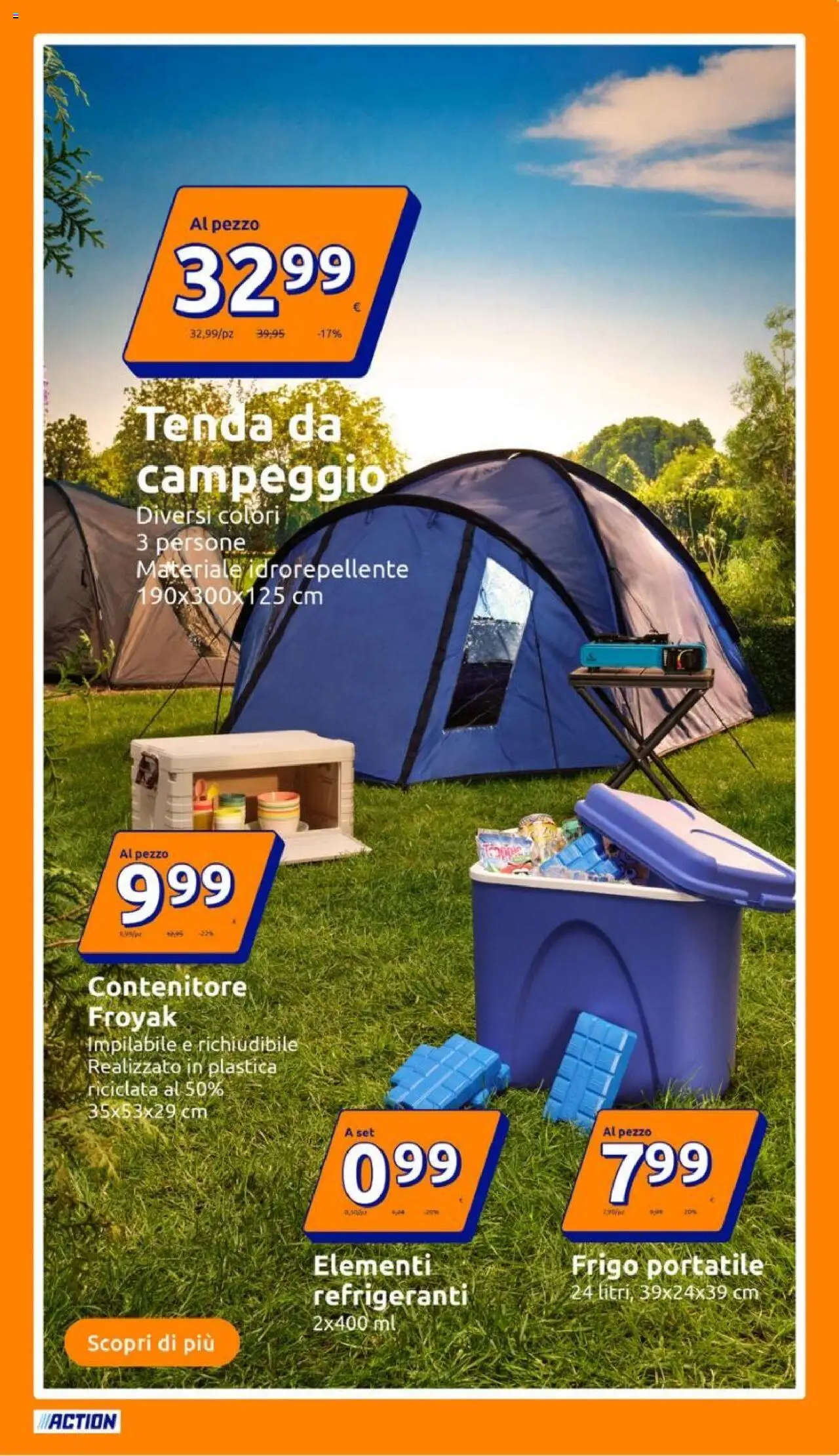 Volantino Action del 18.06.2025 | Pagina: 9 | Prodotti: Tenda, Frigo portatile, Contenitore
