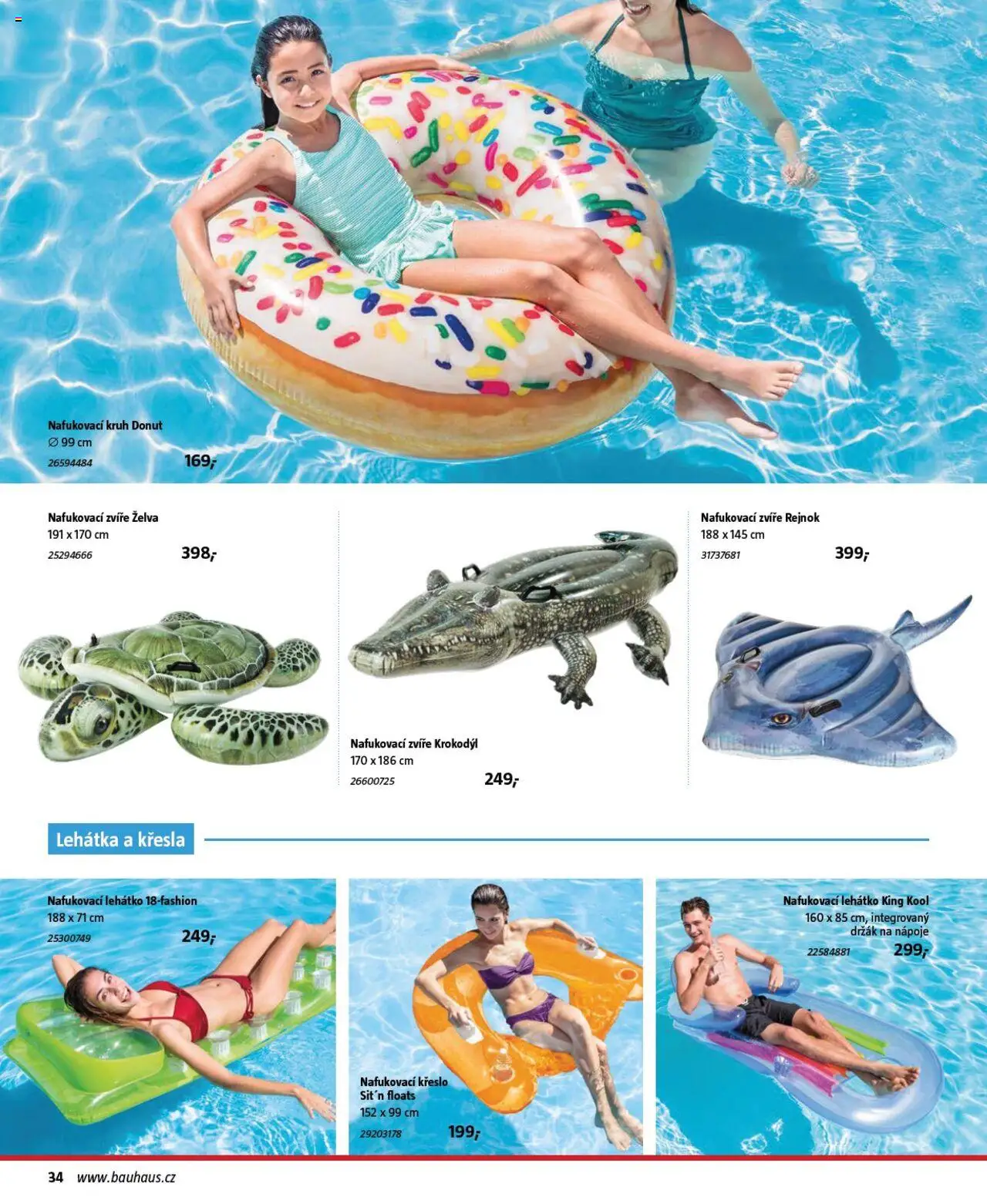 Bauhaus katalog Bazény a vířivky od 26.06.2025 | Strana: 34 | Produkty: Donut, Křesla, Křeslo, Lehátko