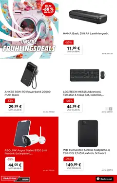 Media Markt Prospekt 	 ab 09.03.2026 gültig | Seite: 4 | Produkte: Powerbank, Maus, Tastatur