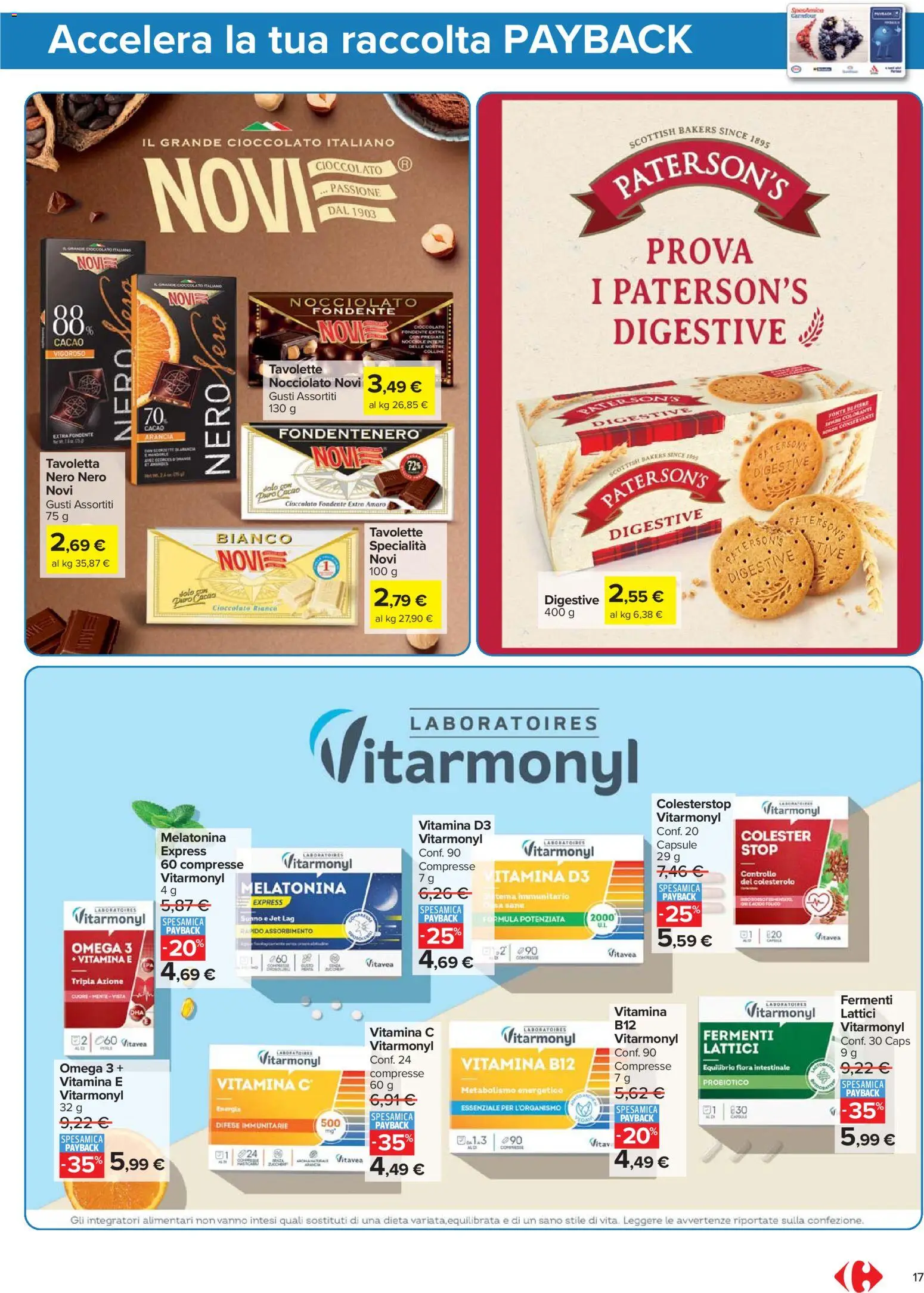 Volantino Carrefour del 13.03.2026 | Pagina: 17 | Prodotti: Cioccolato, Nocciole, Arancia, Cacao