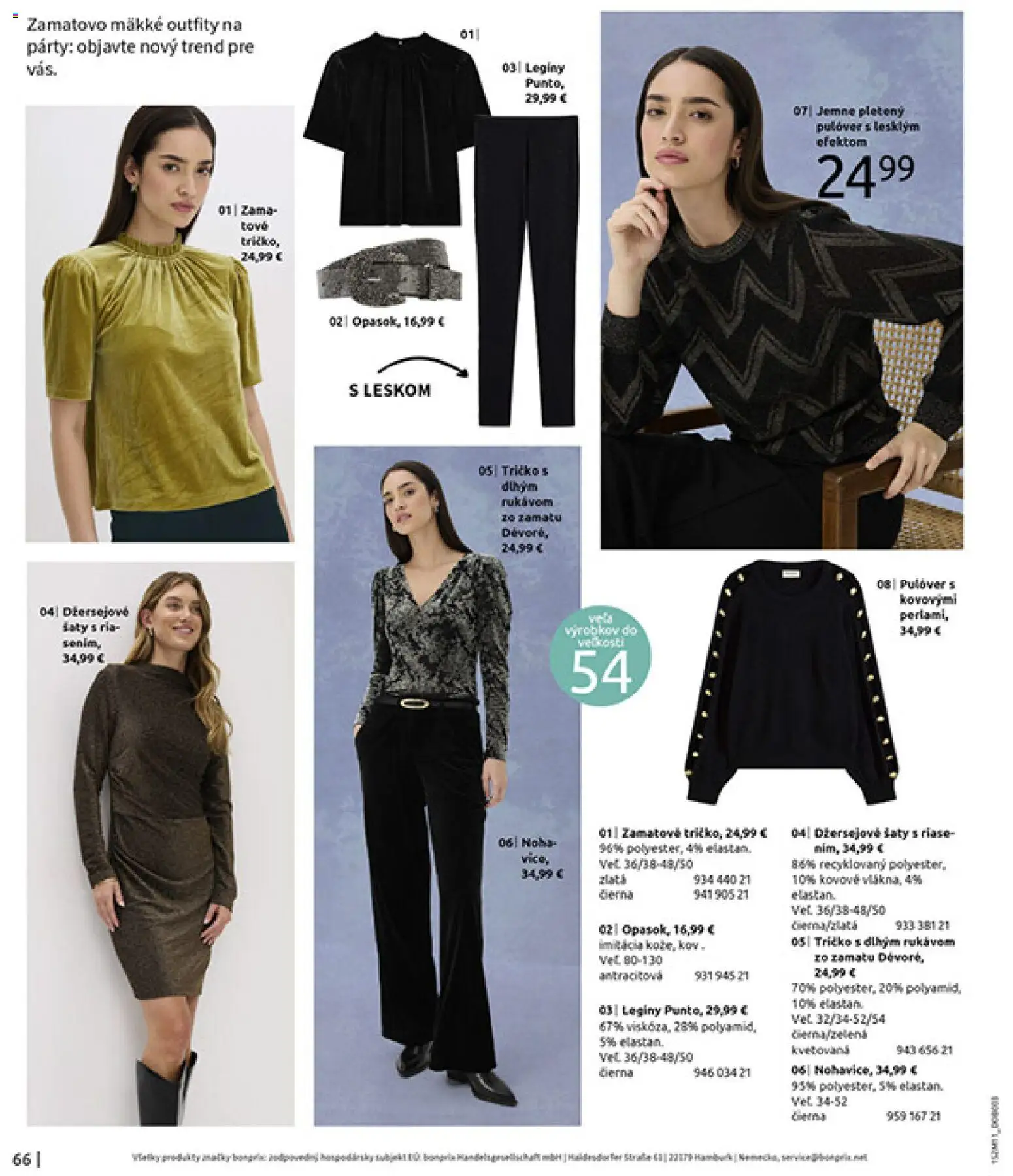 Nové Bonprix akcie – leták je platný od 16.12.2025 | Strana: 68 | Produkty: Tričko, Legíny