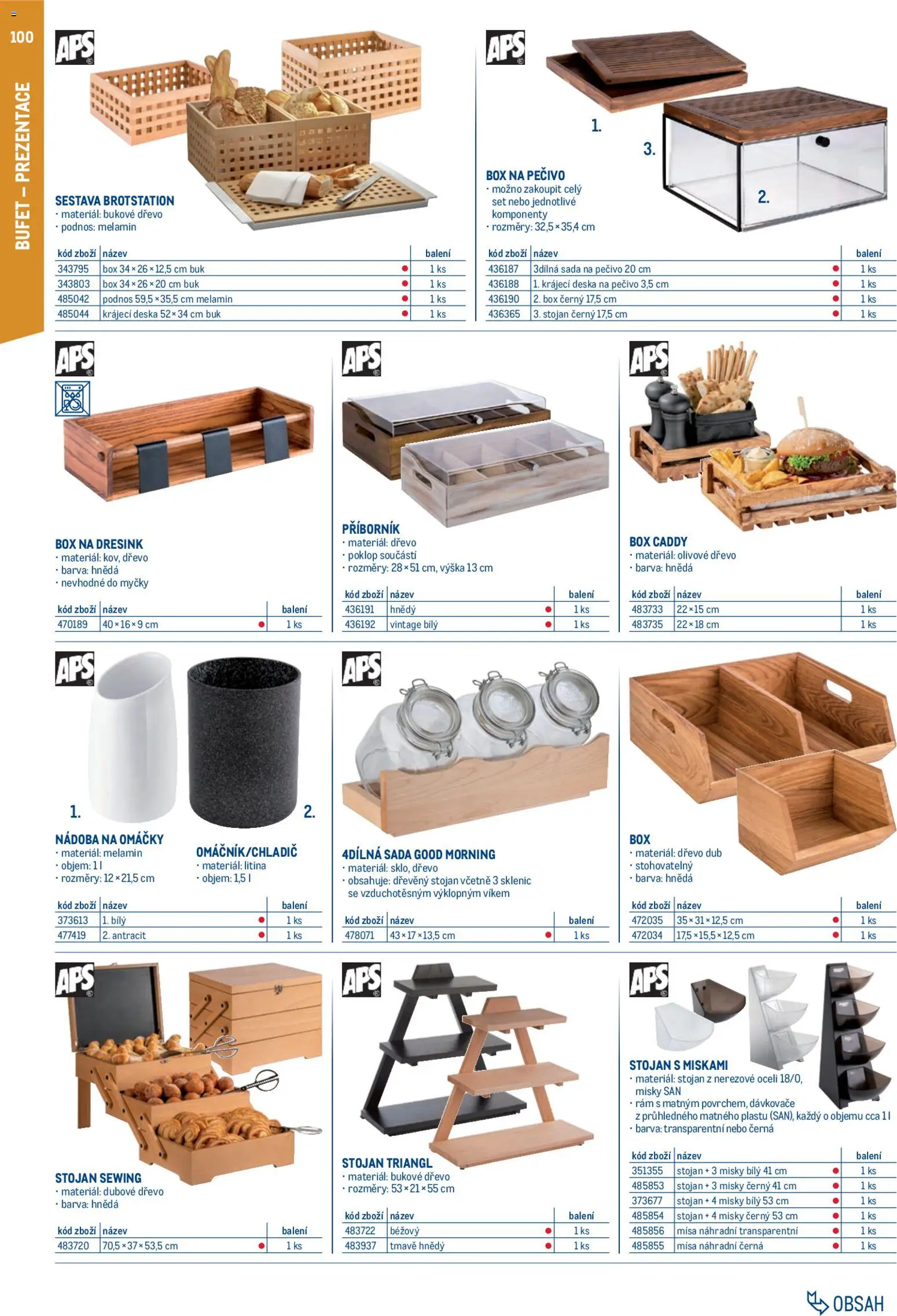 Makro leták - Gastro vybavení a zařízení od 01.02.2026 | Strana: 100 | Produkty: Podnos, Triangl, Box, Příborník