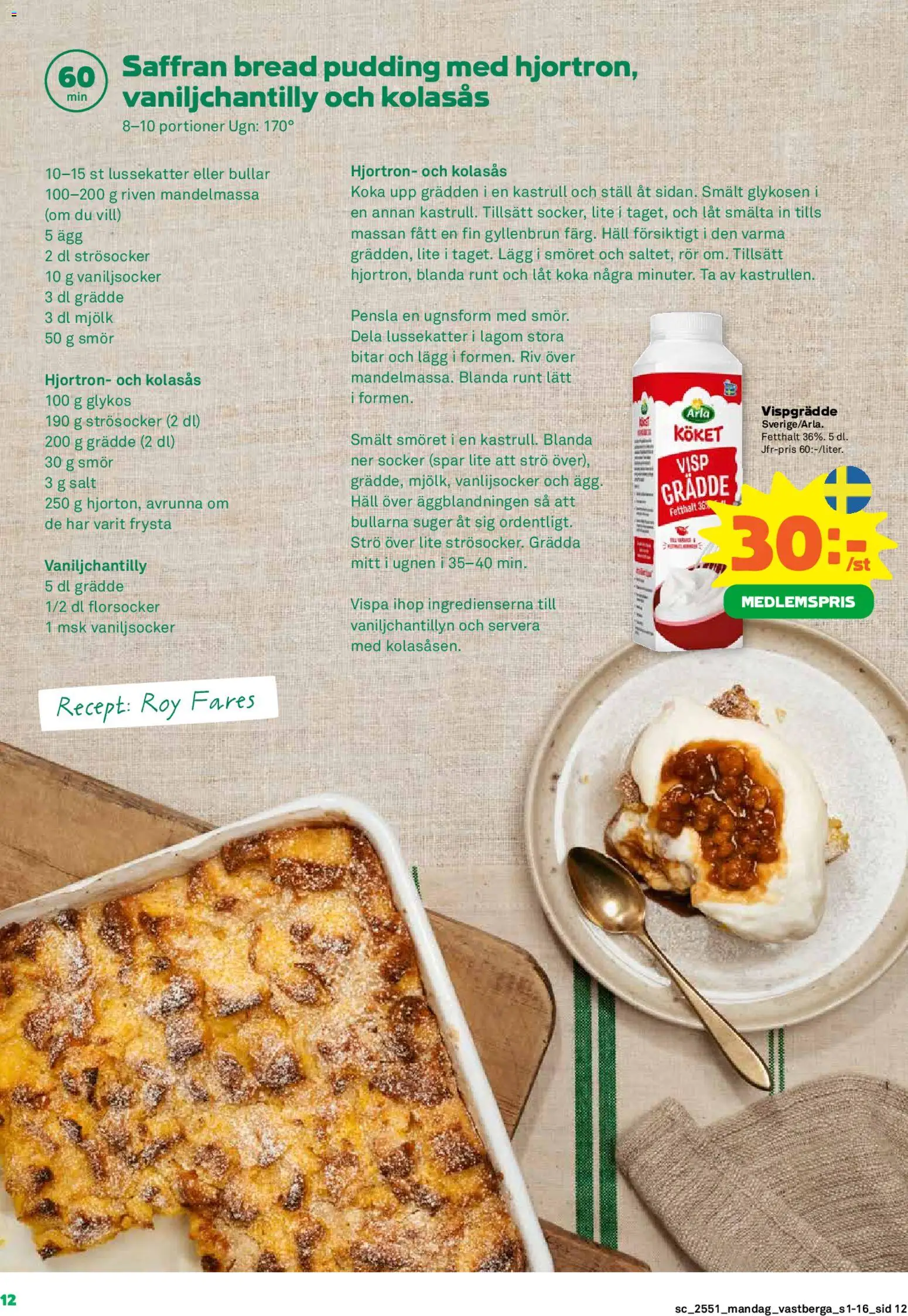 Coop Forum reklamblad aktuell från 15.12.2025 | Sida: 12 | Produkter: Strösocker, Saffran, Smör, Ägg