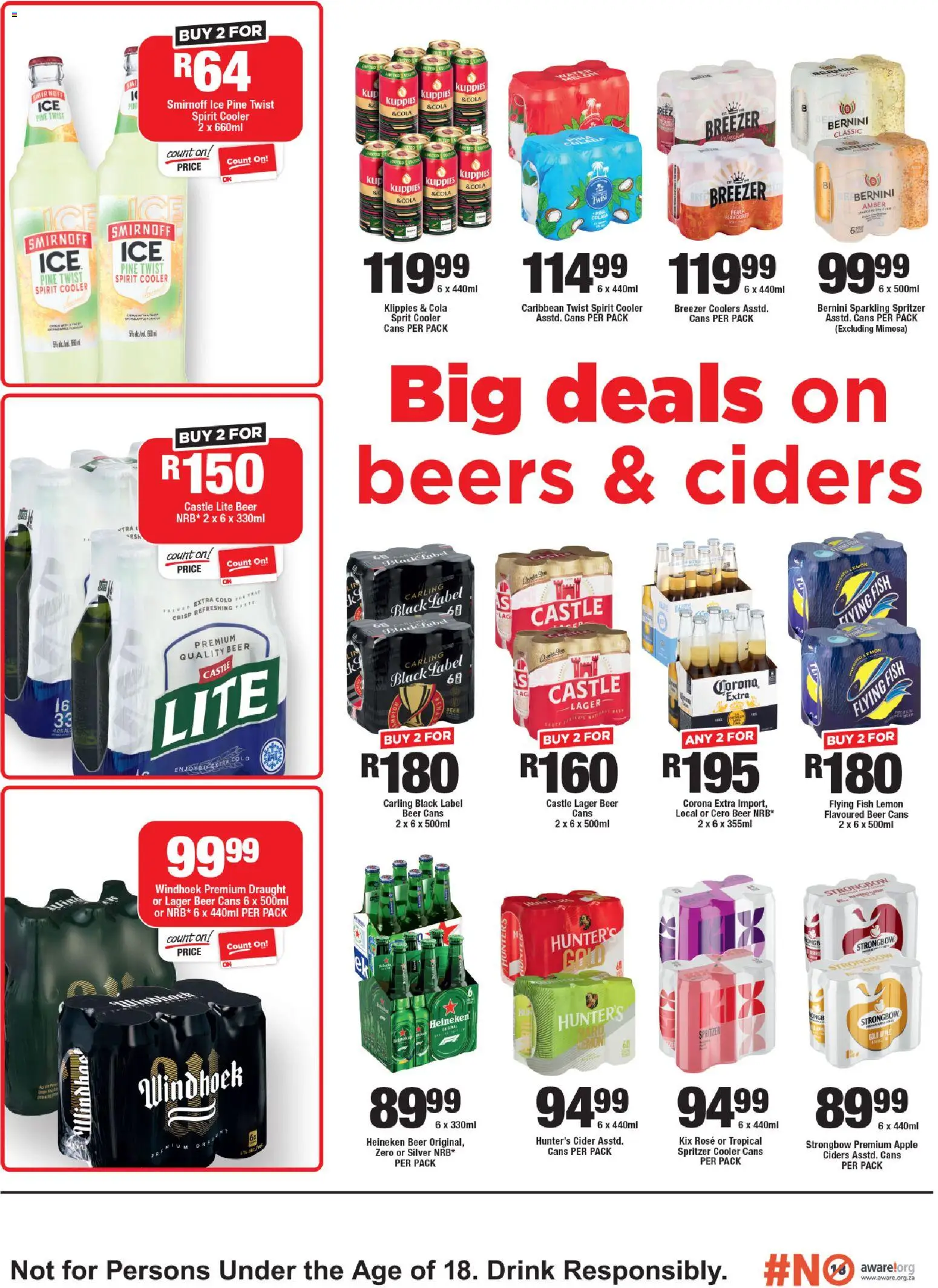 New OK Foods catalogue – valid from 21.01.2026 | Page: 3 | Products: Cooler, Beer, Fish, Lemon