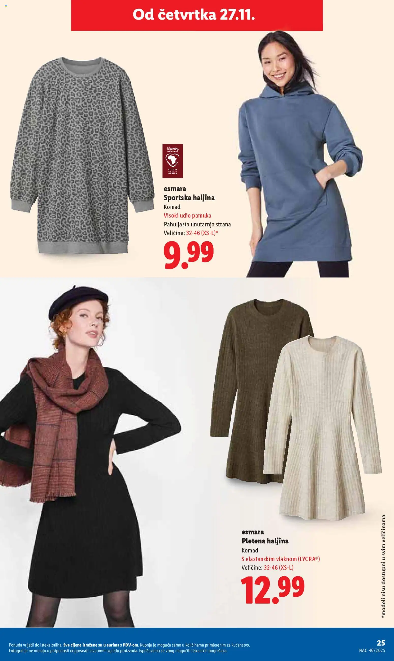 Lidl katalog | vrijedi od 27.11.2025 | Stranica: 25 | Proizvodi: Haljina