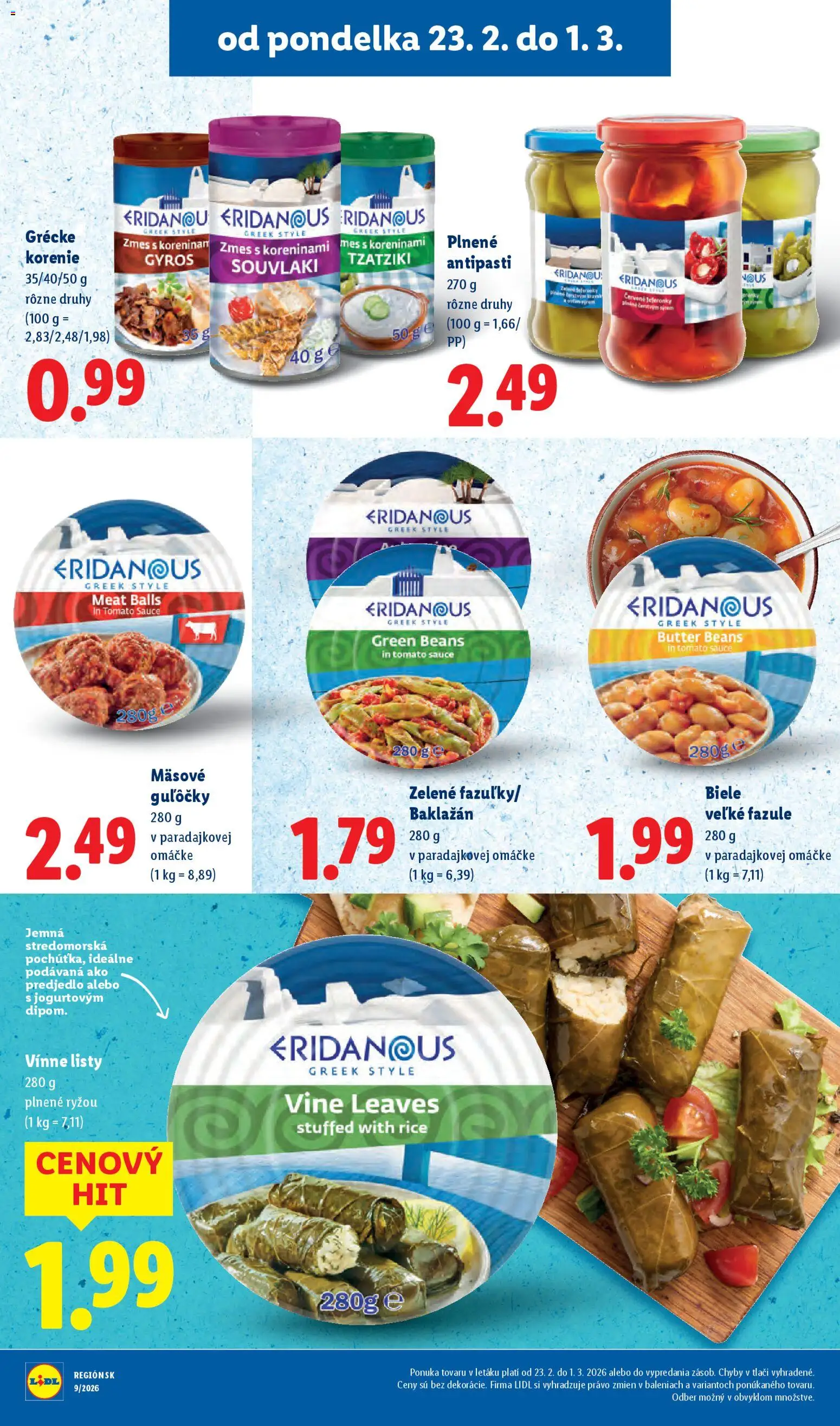 Nové Lidl akcie – leták je platný od 23.02.2026 | Strana: 25 | Produkty: Feferónky, Korenie