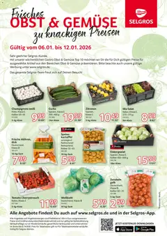 Selgros Obst & Gemüse ab 06.01.2026 gültig