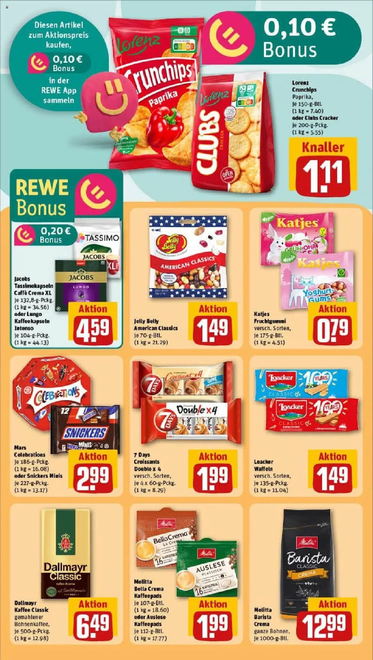 Rewe prospekt Gau-Odernheim	 - gültig ab dem 13.07.2025 | Seite: 21 | Produkte: Melitta, Celebrations, Waffeln, Tassimo
