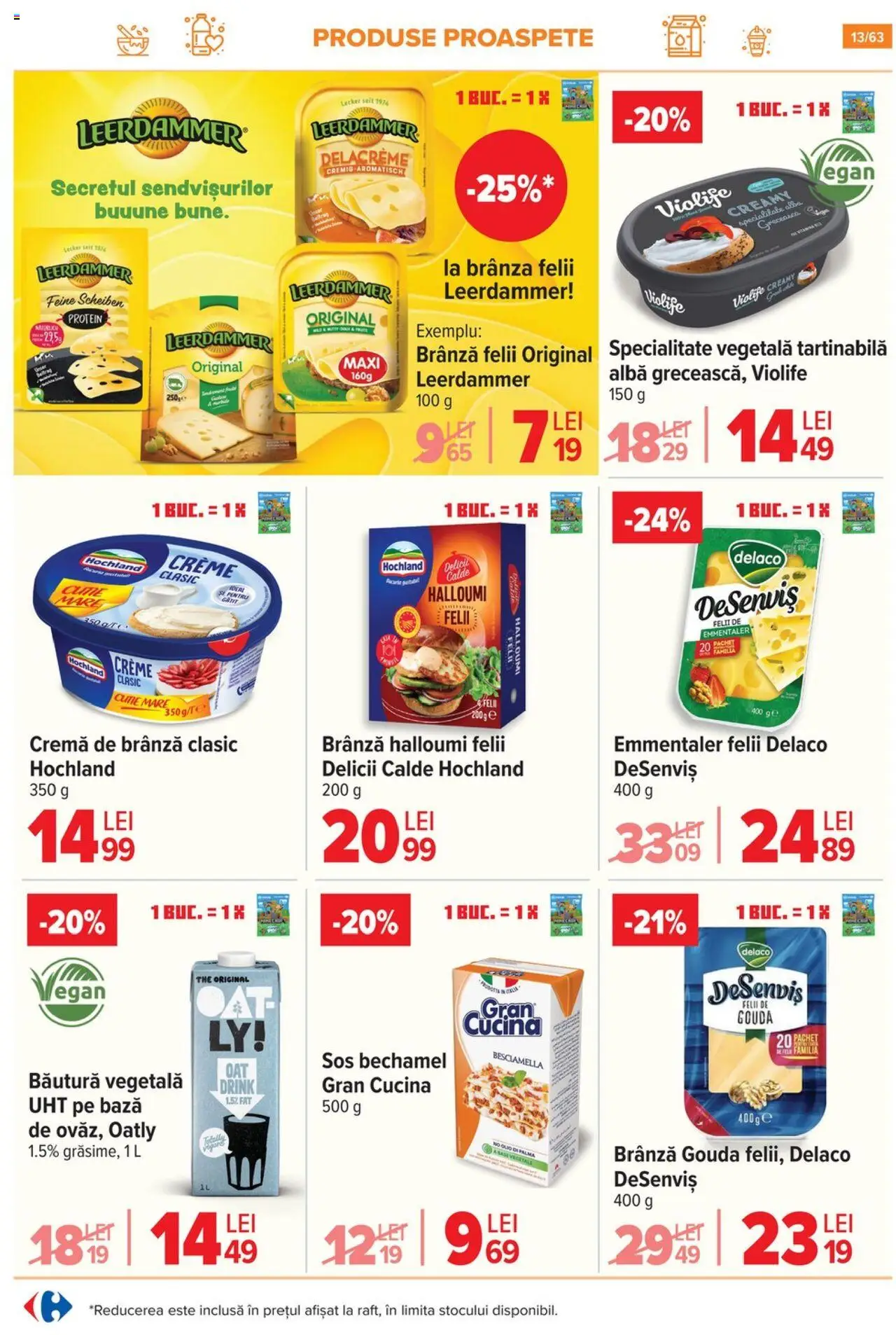 Noul catalog Carrefour – valabil de la 17.09.2025 | Pagină: 13 | Produse: Cutie, Cremă, Sos, Gouda