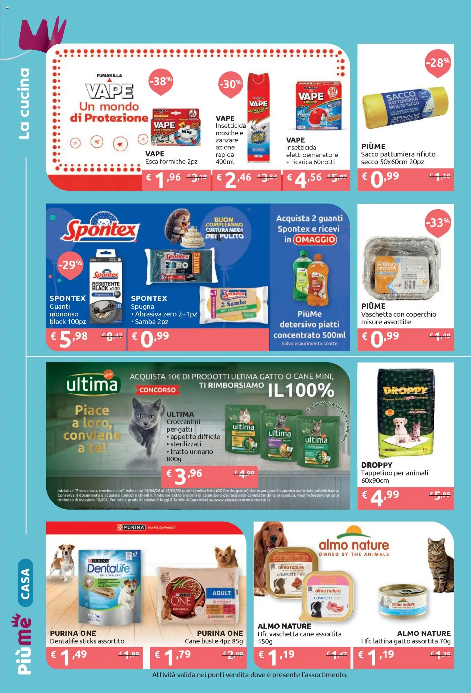 Volantino IperSoap del 20.04.2026 | Pagina: 8 | Prodotti: Spugna, Tè, Pattumiera, Forno