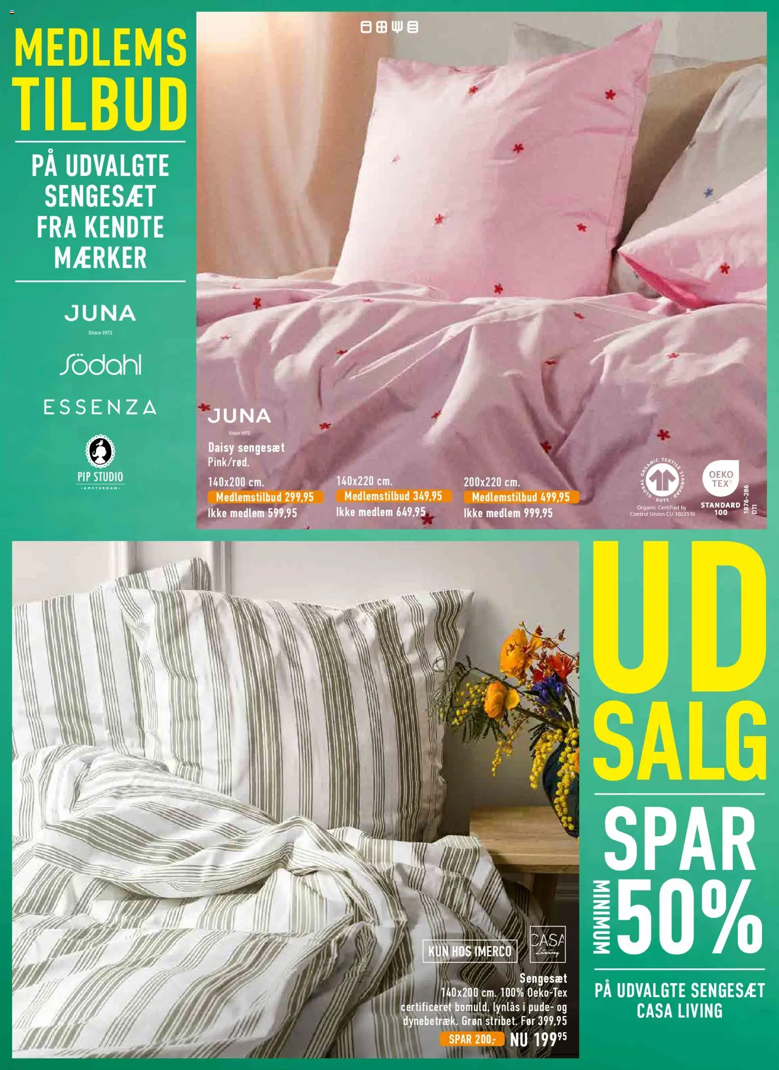 Imerco tilbudsavis – gyldig fra 27.12.2025 | Side: 22 | Produkter: Pude, Sengesæt