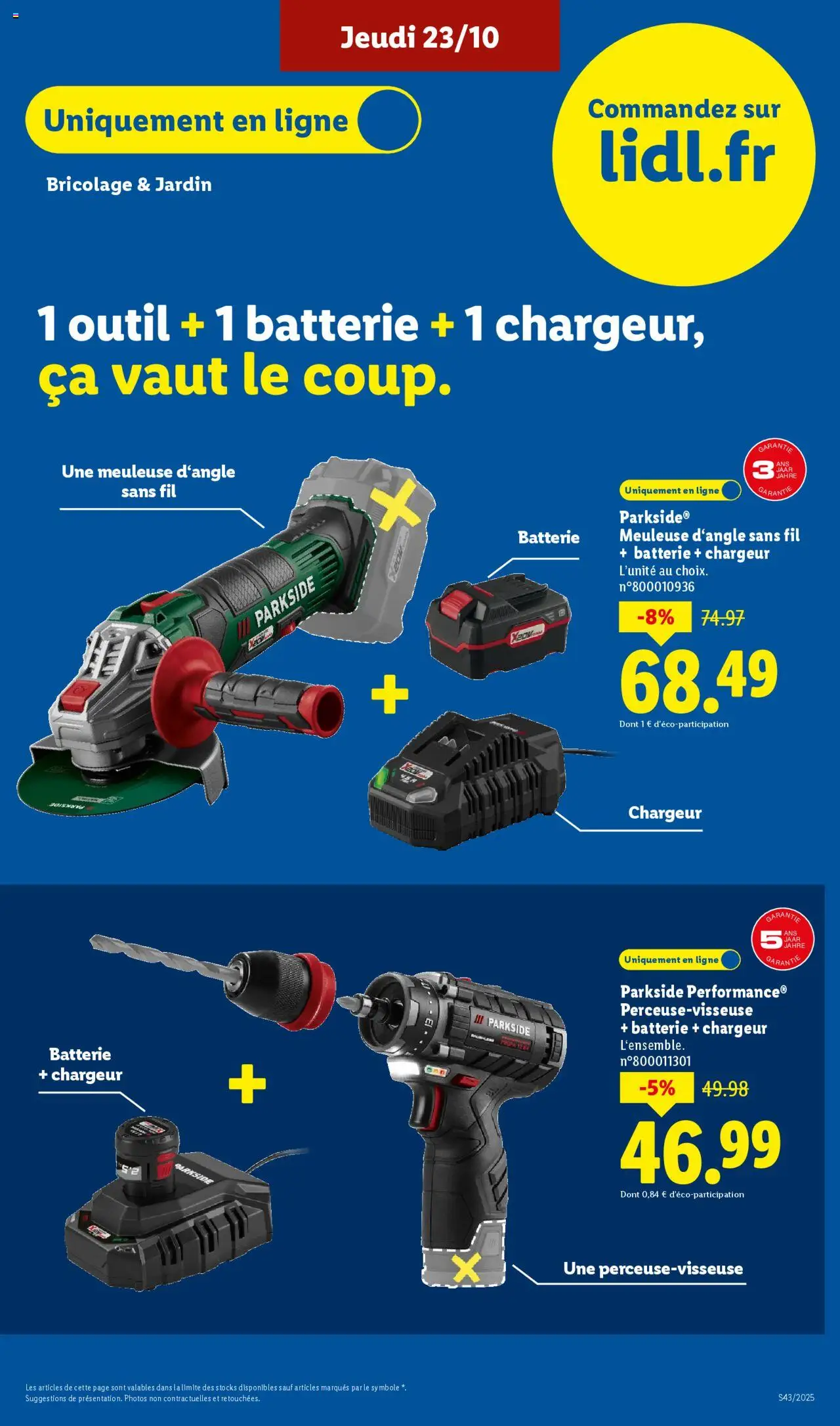 {H1} | Page: 51 | Produits: Meuleuse, Batterie