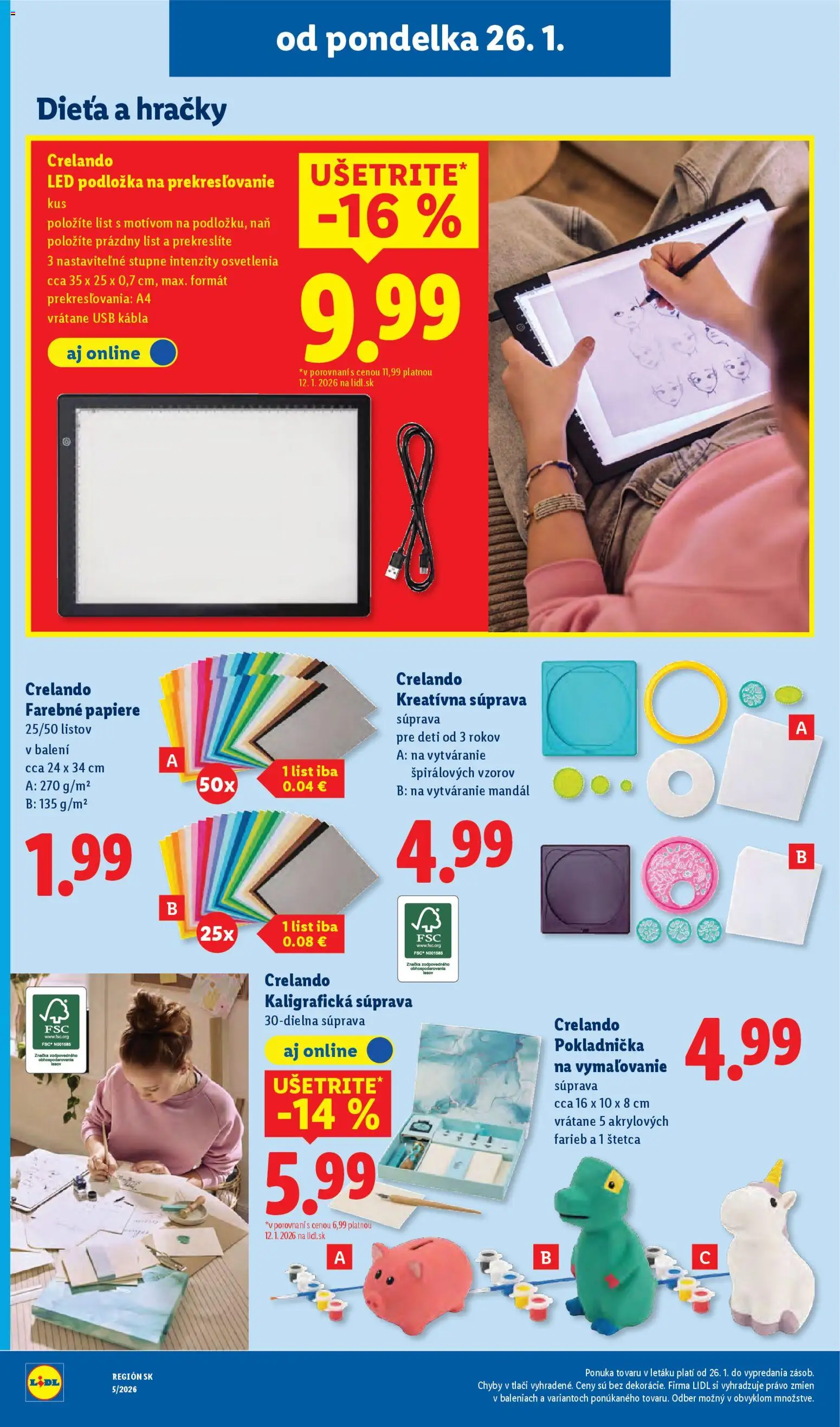 Nové Lidl akcie – leták je platný od 26.01.2026 | Strana: 53 | Produkty: Led, Hračky, USB