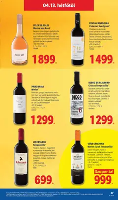 Lidl akciós újság - amely érvényes a következő dátumtól: 09.04.2026 | Oldal: 67