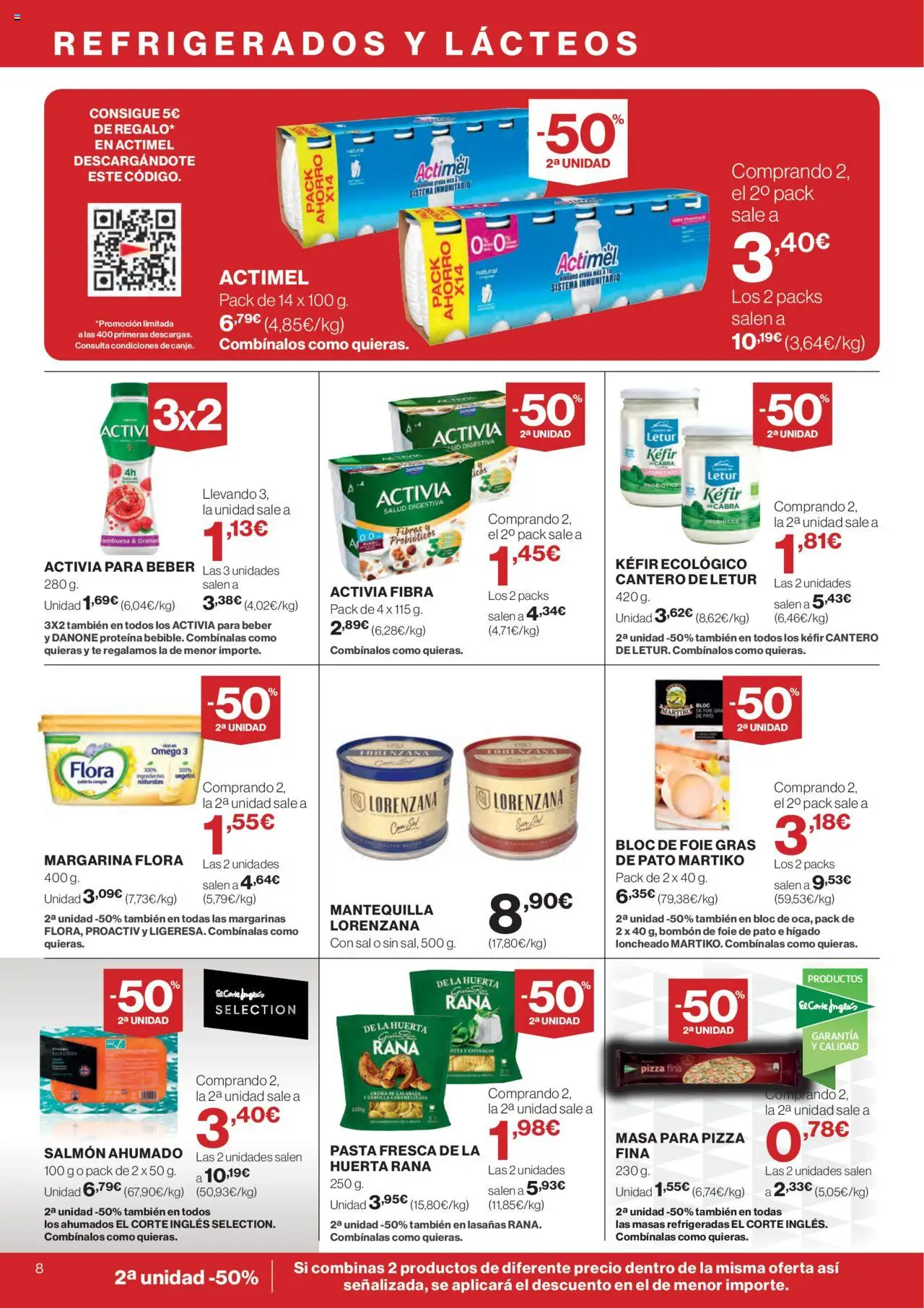 Supercor folleto │ válido desde el 14.08.2025 | Página: 8 | Productos: Pizza, Πορσελάνη, Παγωμένο τσάι, Salmón ahumado