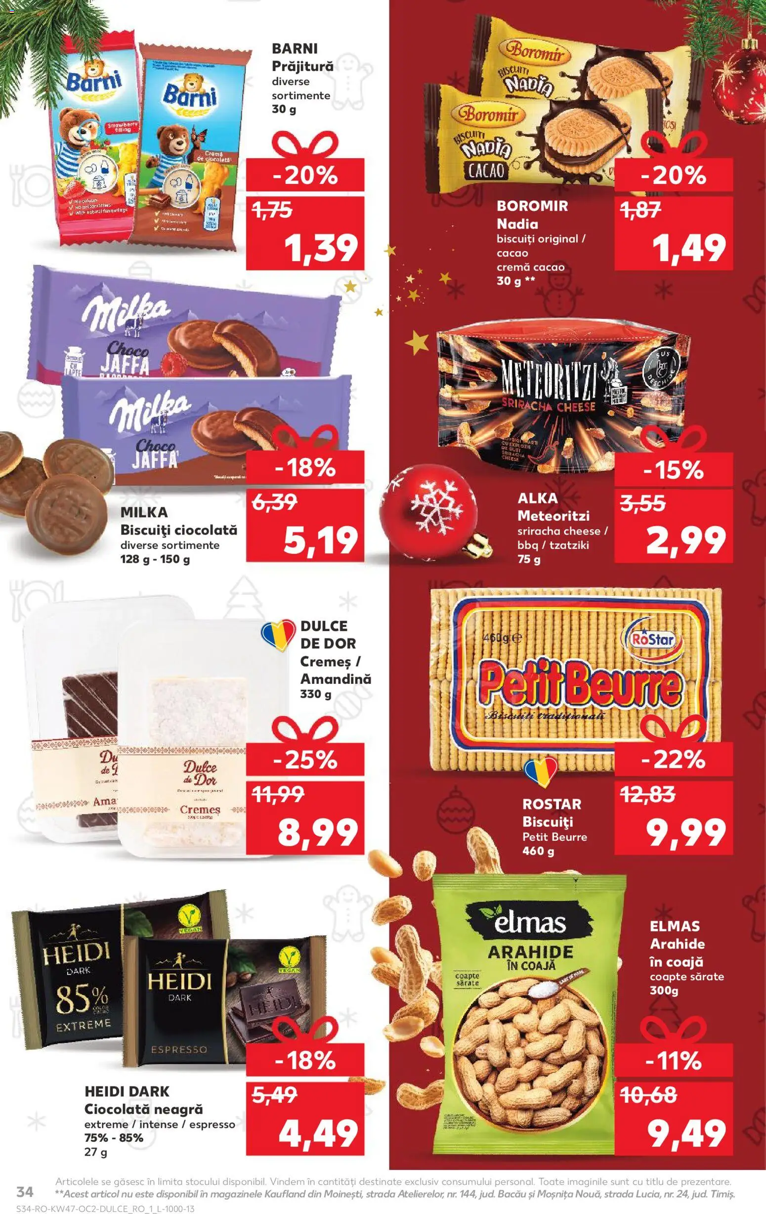 Noul catalog Kaufland – valabil de la 19.11.2025 | Pagină: 34 | Produse: Amandină, Cremă, Ciocolată, Cacao